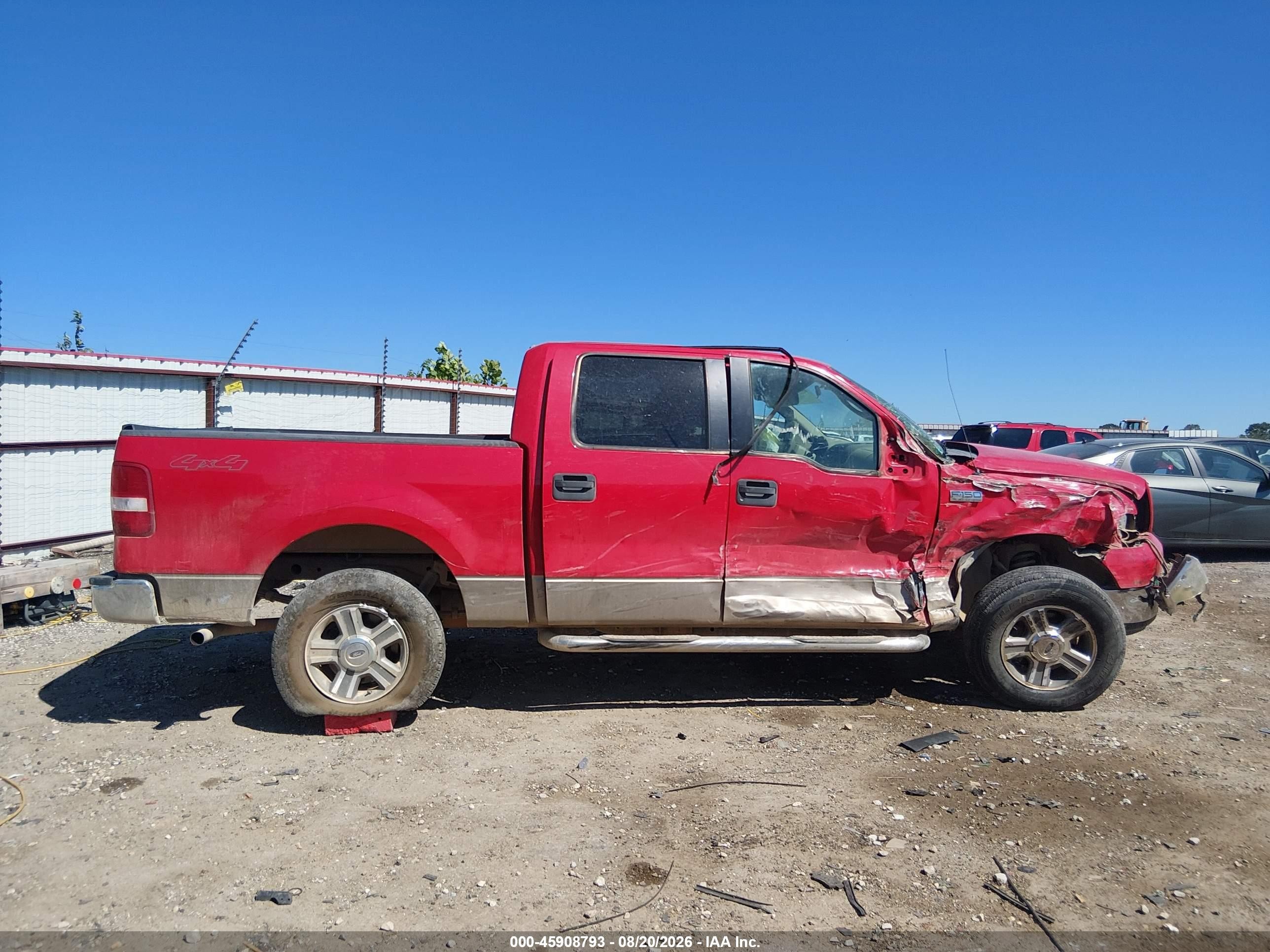 2005 Ford F-150 Fx4/lariat/xlt Красный vin: 1FTPW14585FB20626