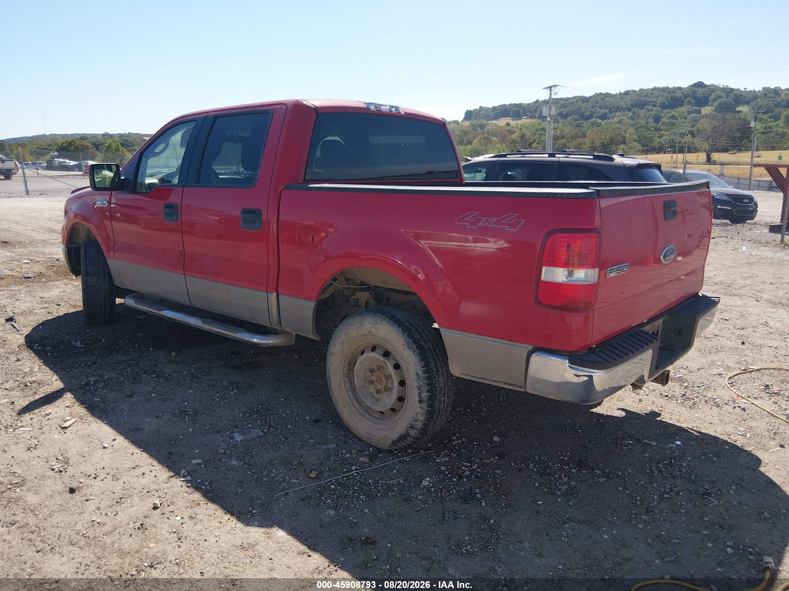 2005 Ford F-150 Fx4/lariat/xlt Красный vin: 1FTPW14585FB20626