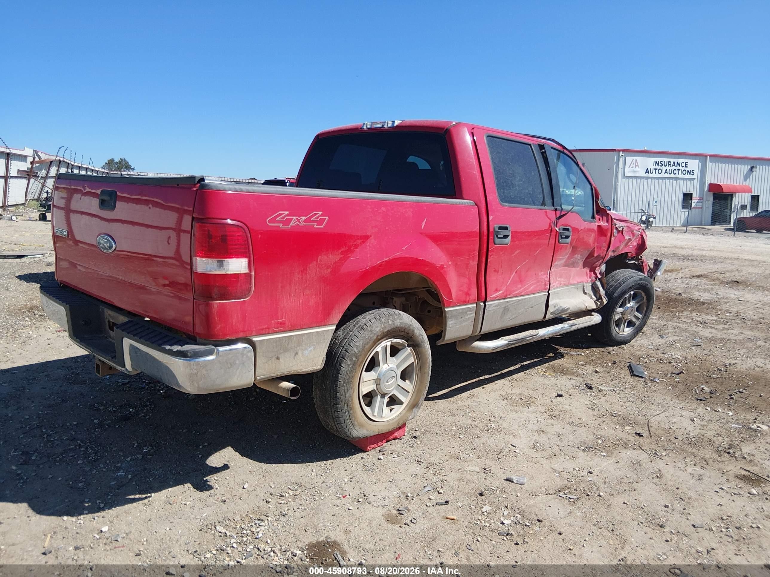 2005 Ford F-150 Fx4/lariat/xlt Красный vin: 1FTPW14585FB20626