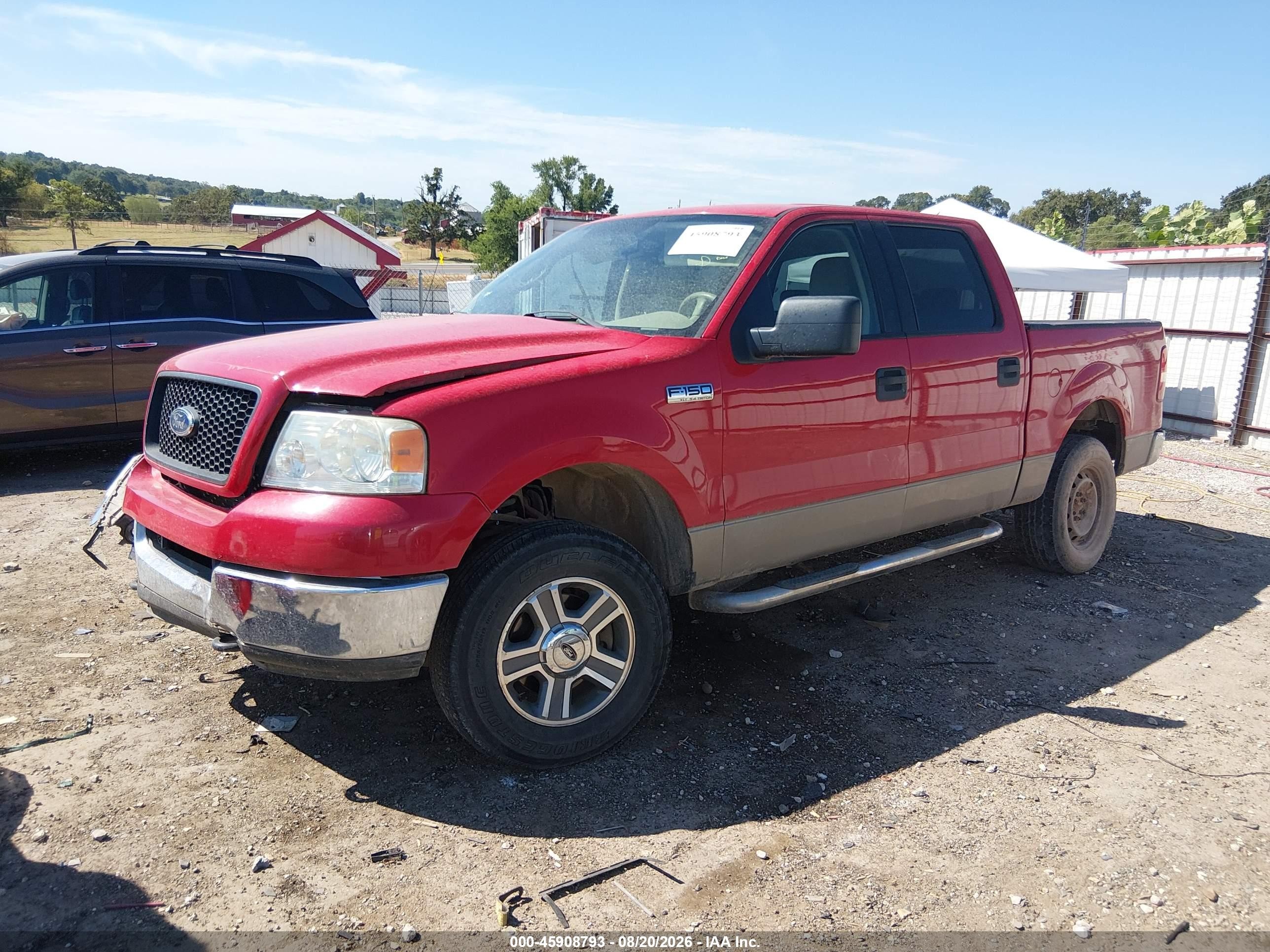 2005 Ford F-150 Fx4/lariat/xlt Красный vin: 1FTPW14585FB20626