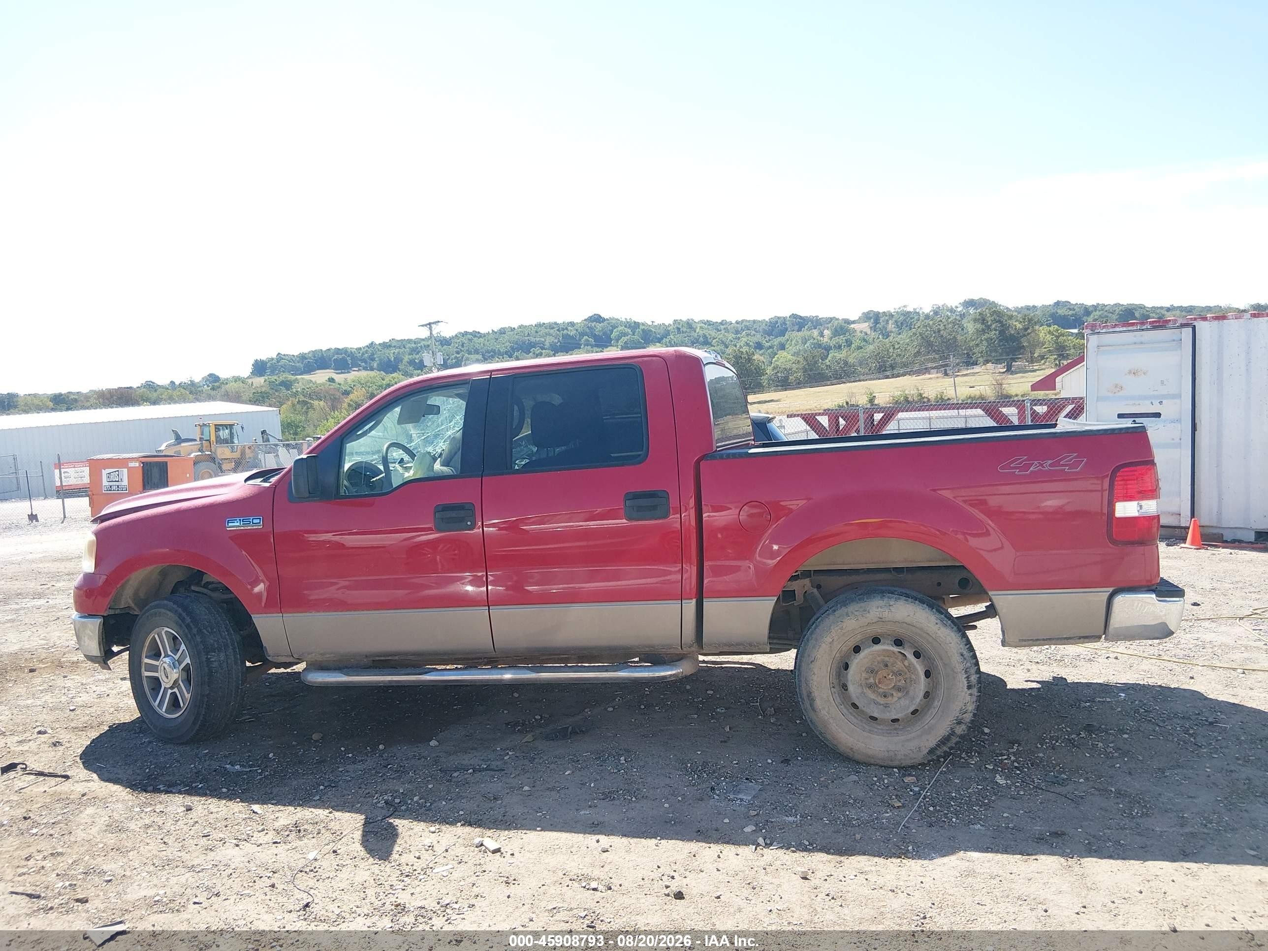 2005 Ford F-150 Fx4/lariat/xlt Красный vin: 1FTPW14585FB20626