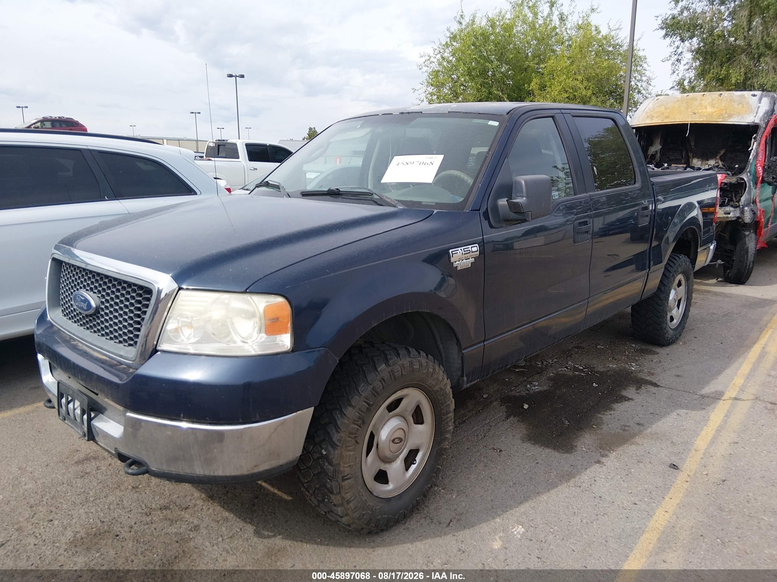 2005 Ford F-150 Fx4/lariat/xlt Blue vin: 1FTPW14585FB31447