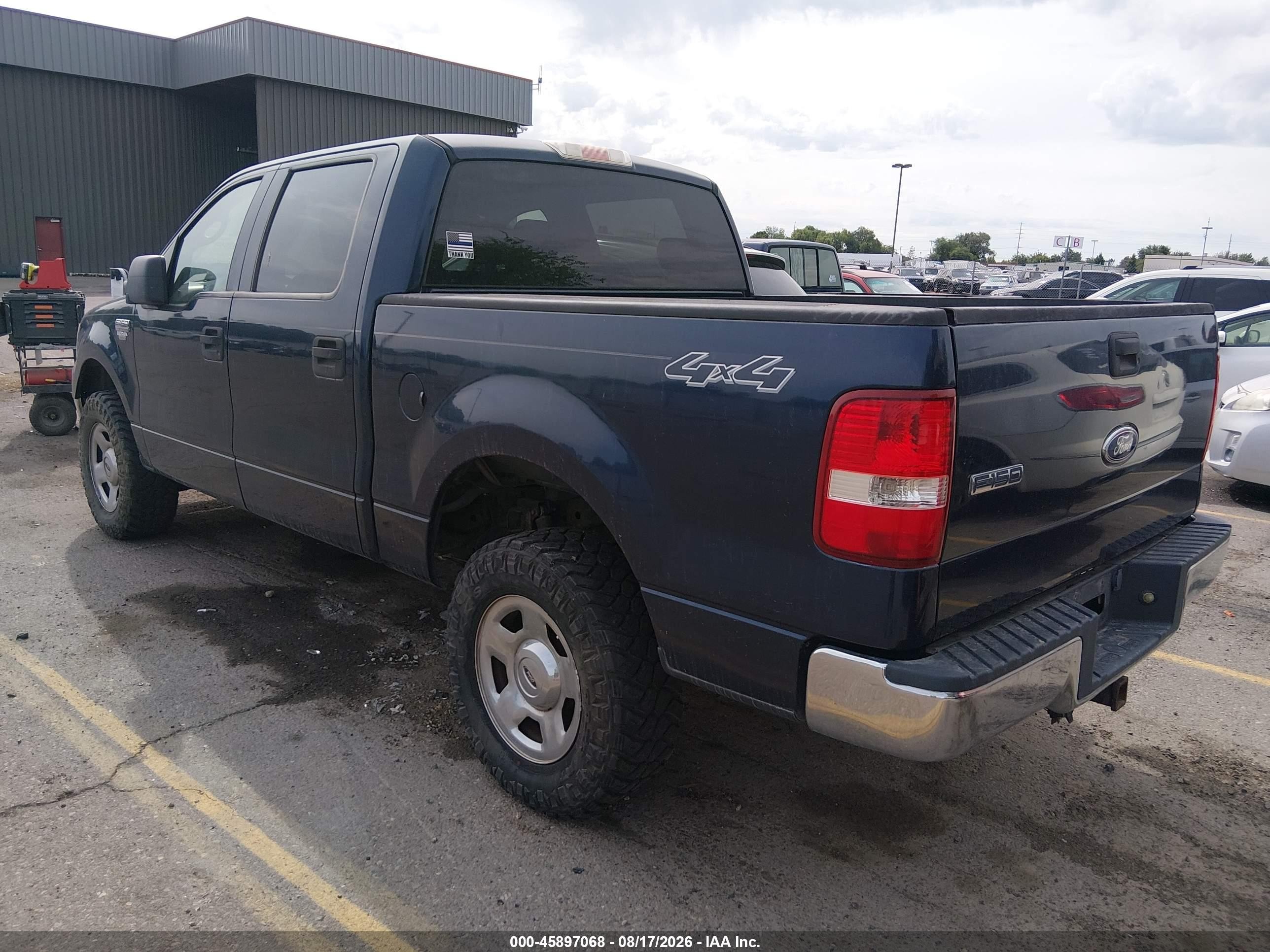 2005 Ford F-150 Fx4/lariat/xlt Blue vin: 1FTPW14585FB31447
