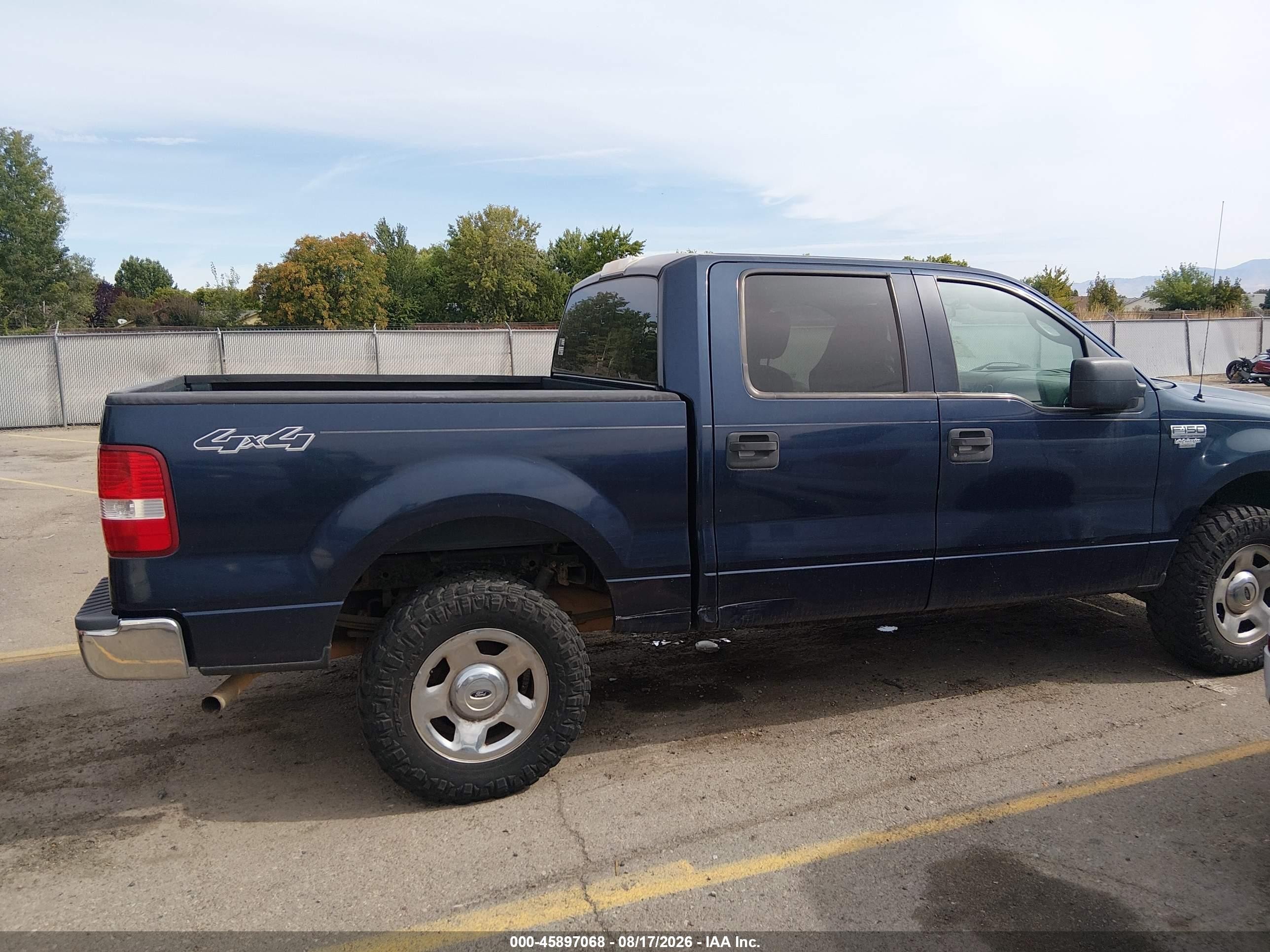 2005 Ford F-150 Fx4/lariat/xlt Blue vin: 1FTPW14585FB31447