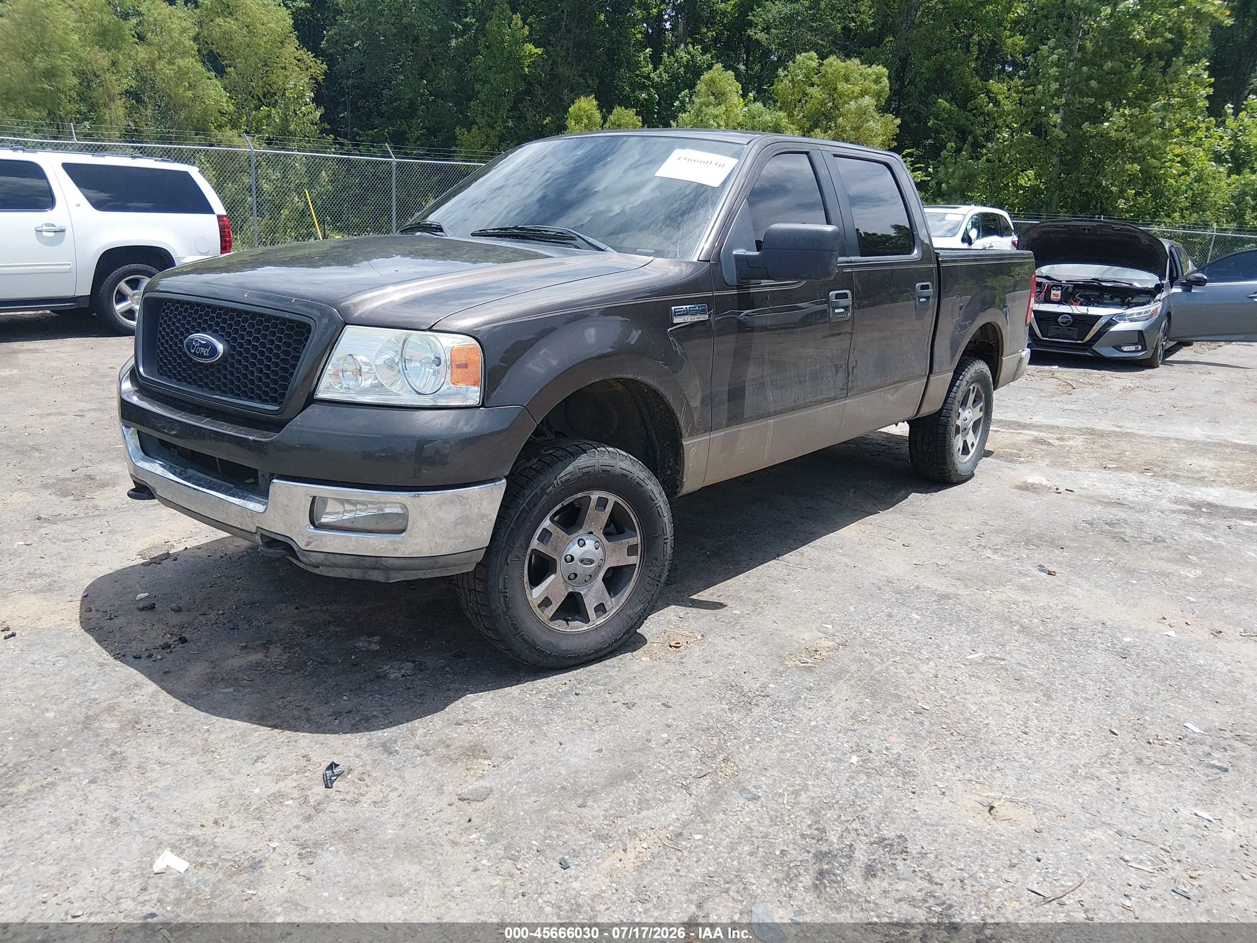 2005 Ford F-150 Fx4/lariat/xlt Black vin: 1FTPW14585KB74161