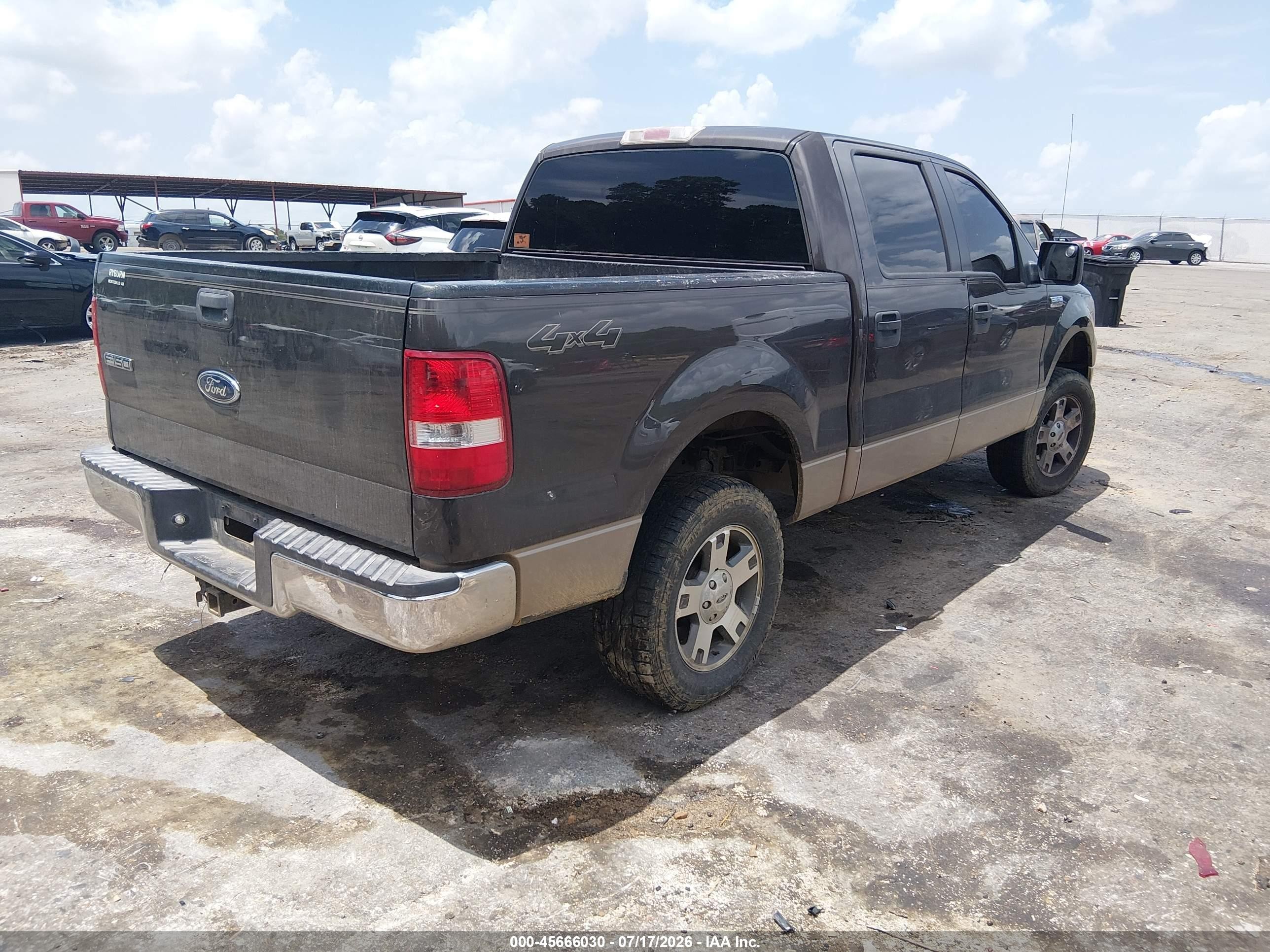 2005 Ford F-150 Fx4/lariat/xlt Black vin: 1FTPW14585KB74161