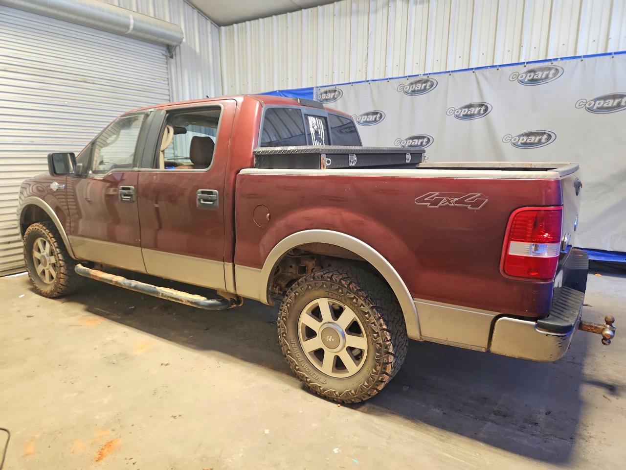 2005 Ford F150 Supercrew Burgundy vin: 1FTPW14585KC59596