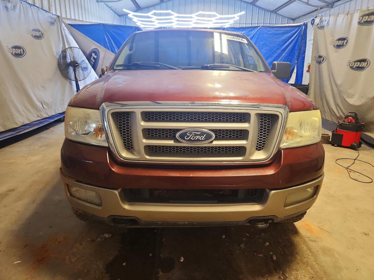2005 Ford F150 Supercrew Burgundy vin: 1FTPW14585KC59596