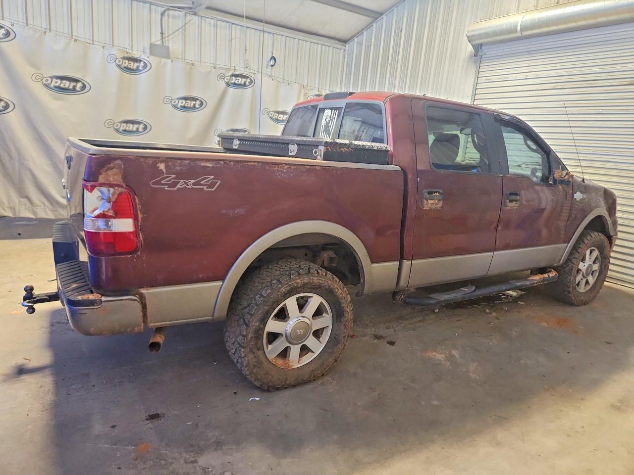 2005 Ford F150 Supercrew Burgundy vin: 1FTPW14585KC59596