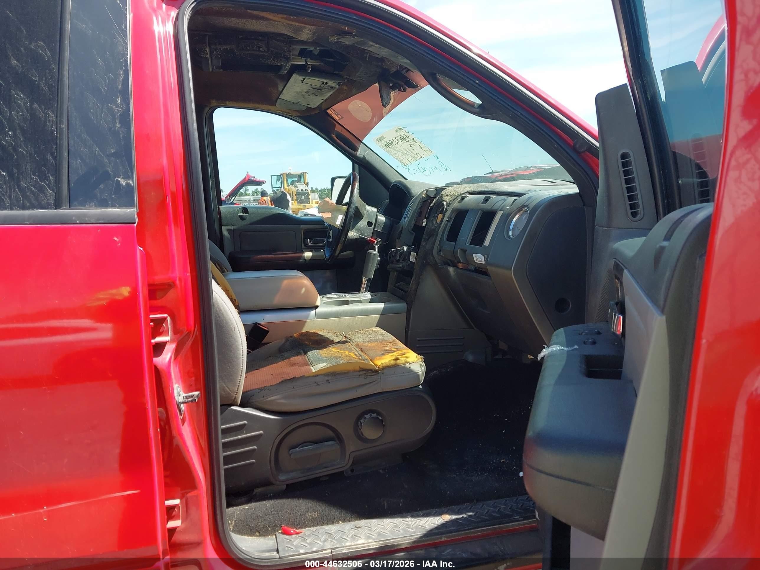 2005 Ford F-150 Fx4/lariat/xlt Red vin: 1FTPW14585KE04684