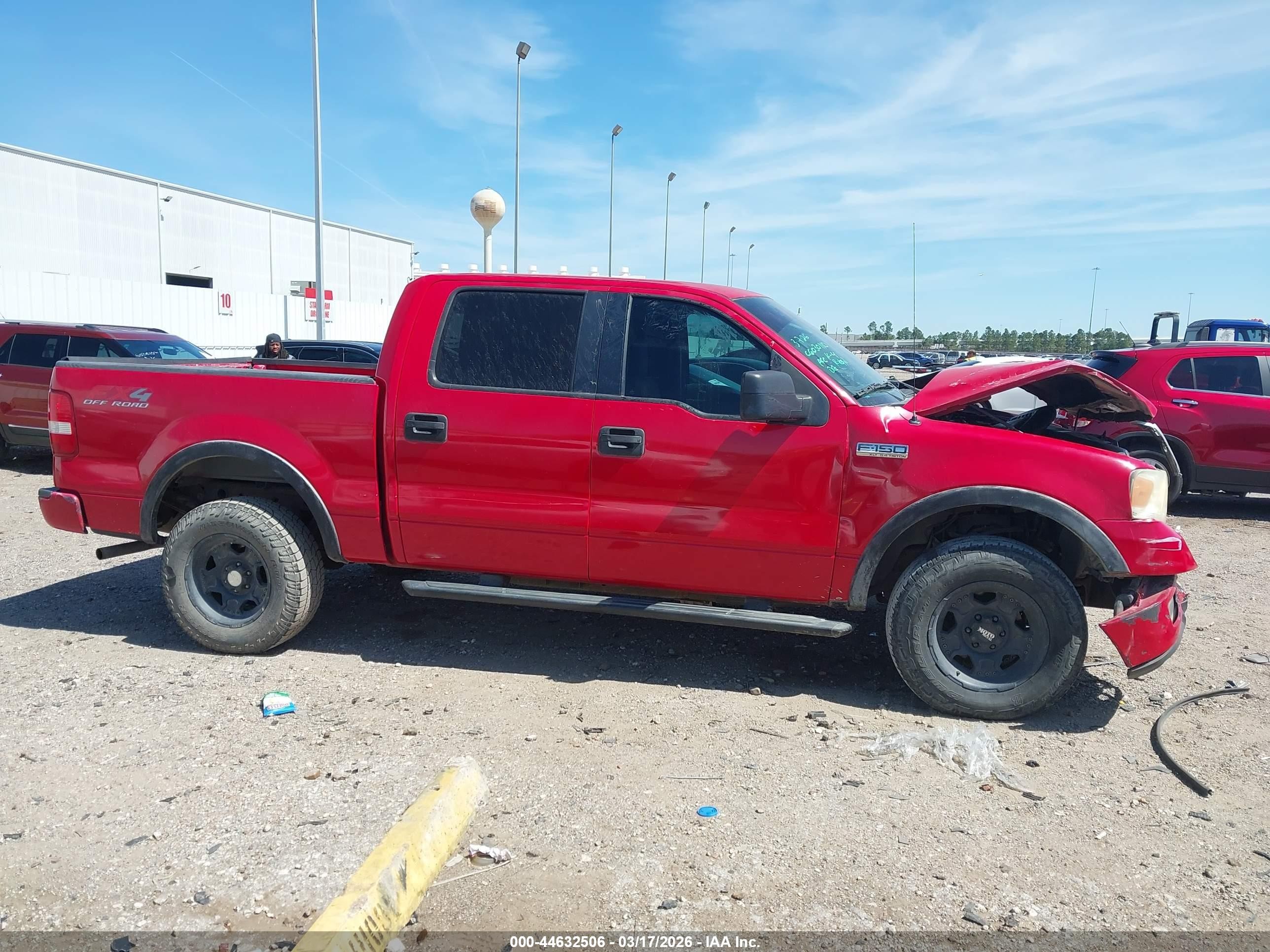 2005 Ford F-150 Fx4/lariat/xlt Red vin: 1FTPW14585KE04684