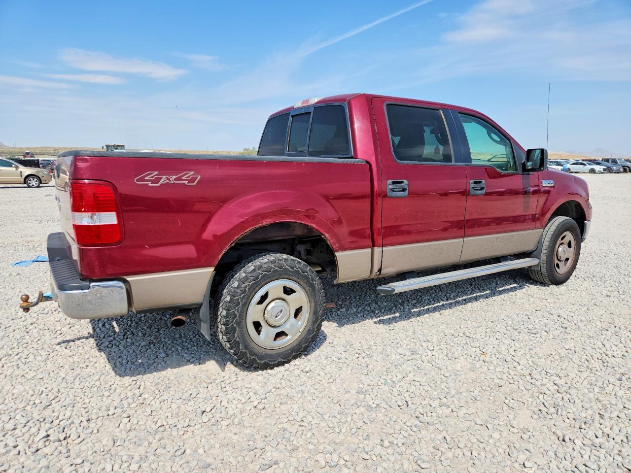2005 Ford F150 Supercrew Burgundy vin: 1FTPW14585KF08611