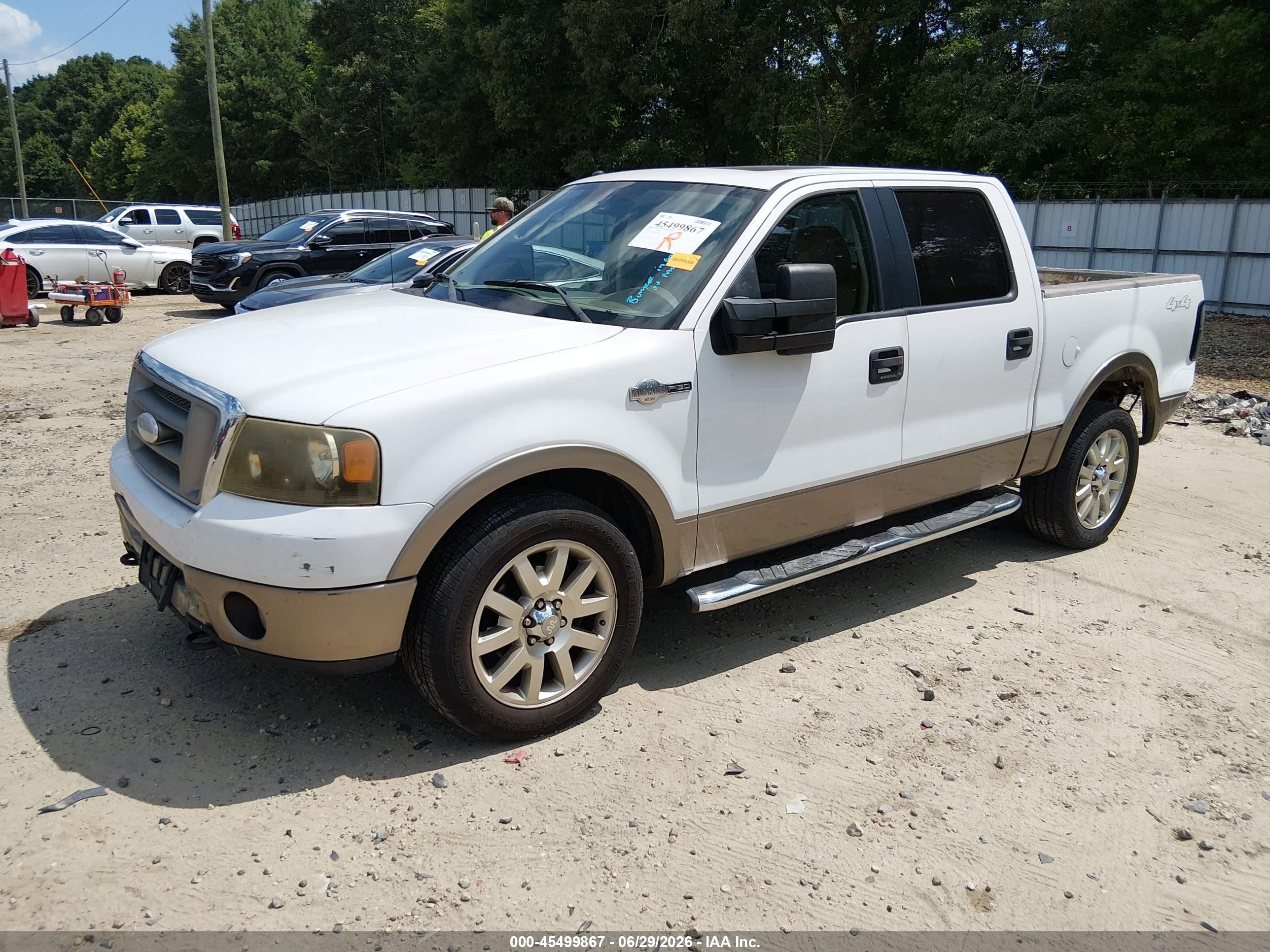 2006 Ford F-150 Fx4/lariat/xlt White vin: 1FTPW14586KB54171
