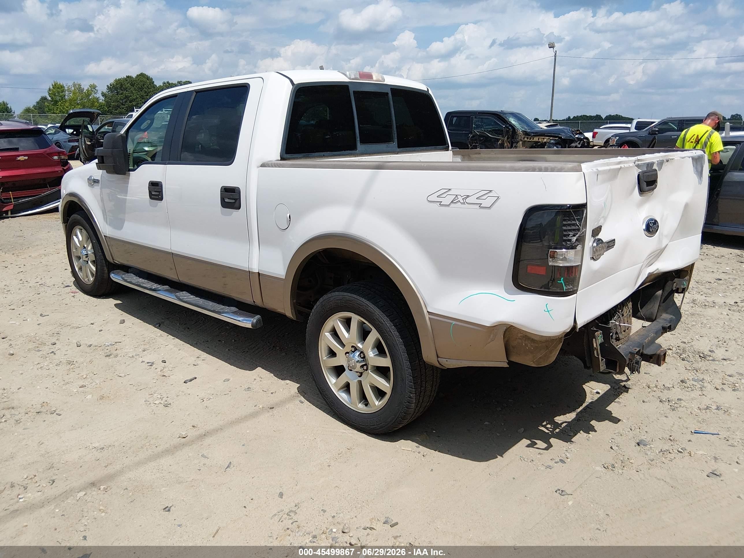 2006 Ford F-150 Fx4/lariat/xlt White vin: 1FTPW14586KB54171