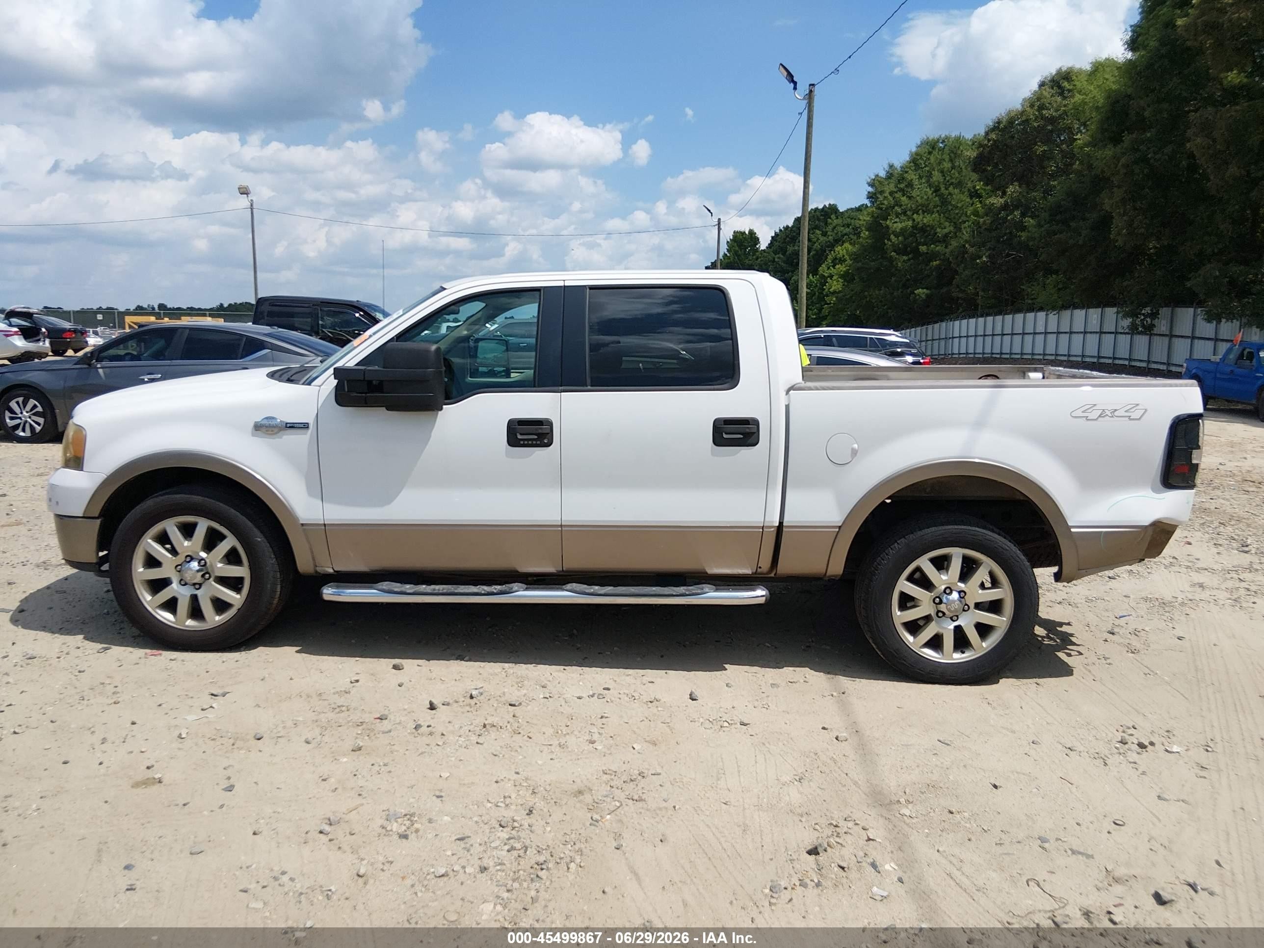 2006 Ford F-150 Fx4/lariat/xlt White vin: 1FTPW14586KB54171