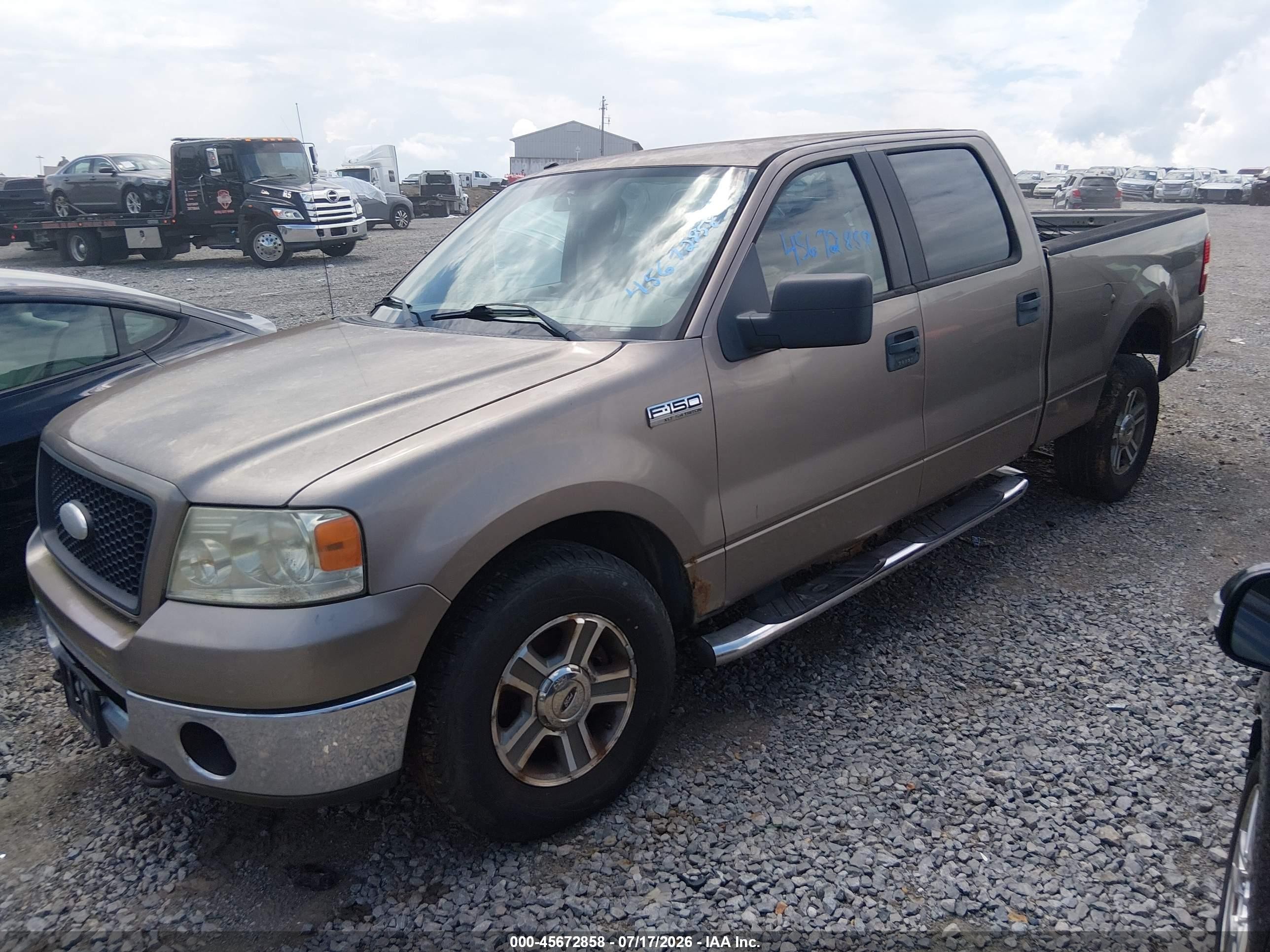 2006 Ford F-150 Fx4/lariat/xlt Beige vin: 1FTPW14586KC76500