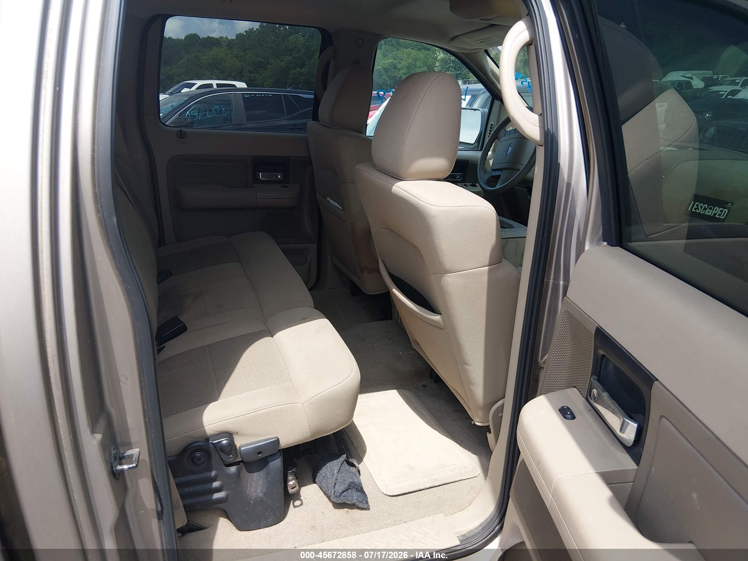 2006 Ford F-150 Fx4/lariat/xlt Beige vin: 1FTPW14586KC76500