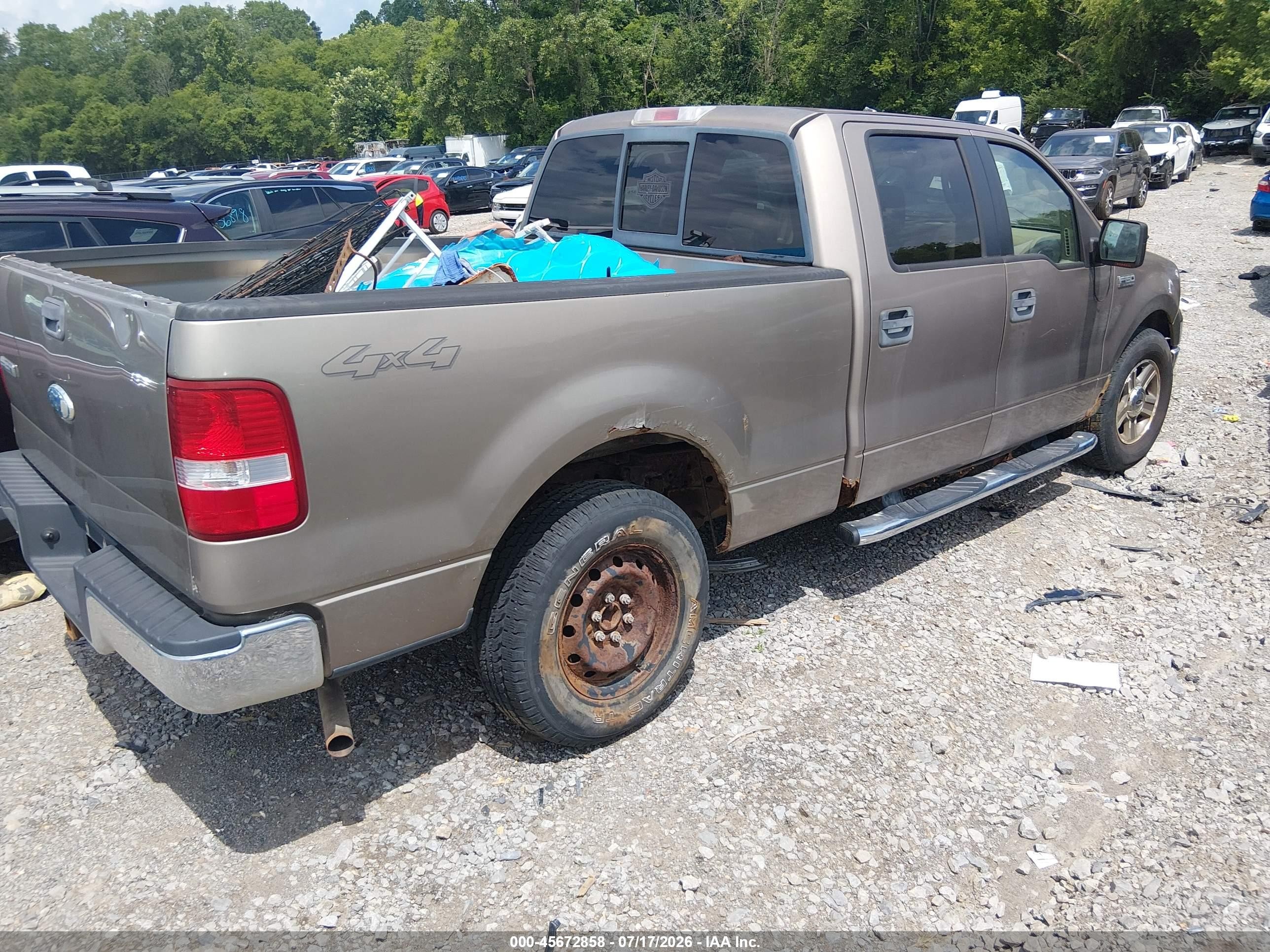 2006 Ford F-150 Fx4/lariat/xlt Beige vin: 1FTPW14586KC76500