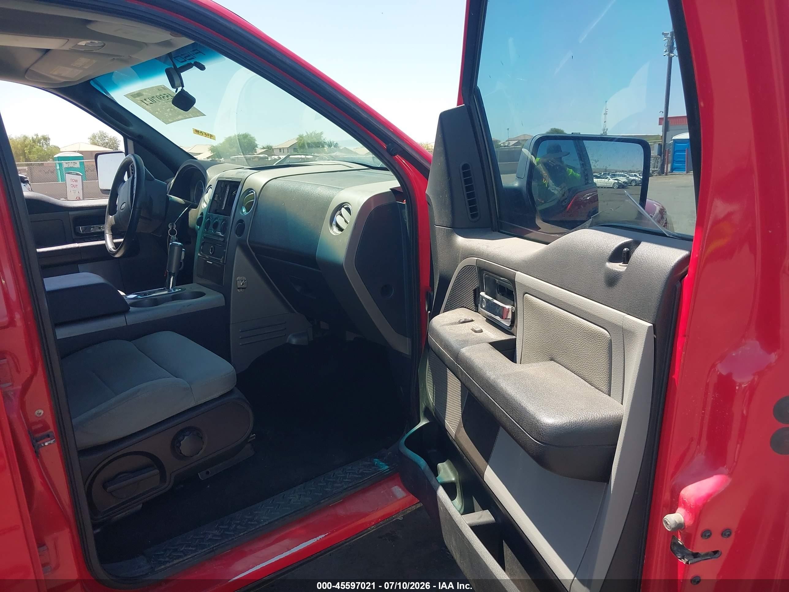 2007 Ford F-150 Fx4/lariat/xlt Red vin: 1FTPW14587KC77714