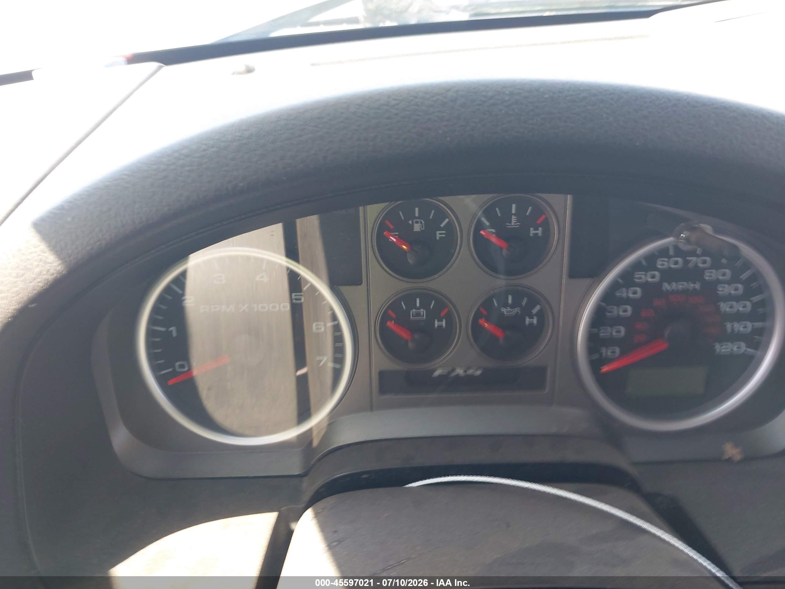 2007 Ford F-150 Fx4/lariat/xlt Red vin: 1FTPW14587KC77714