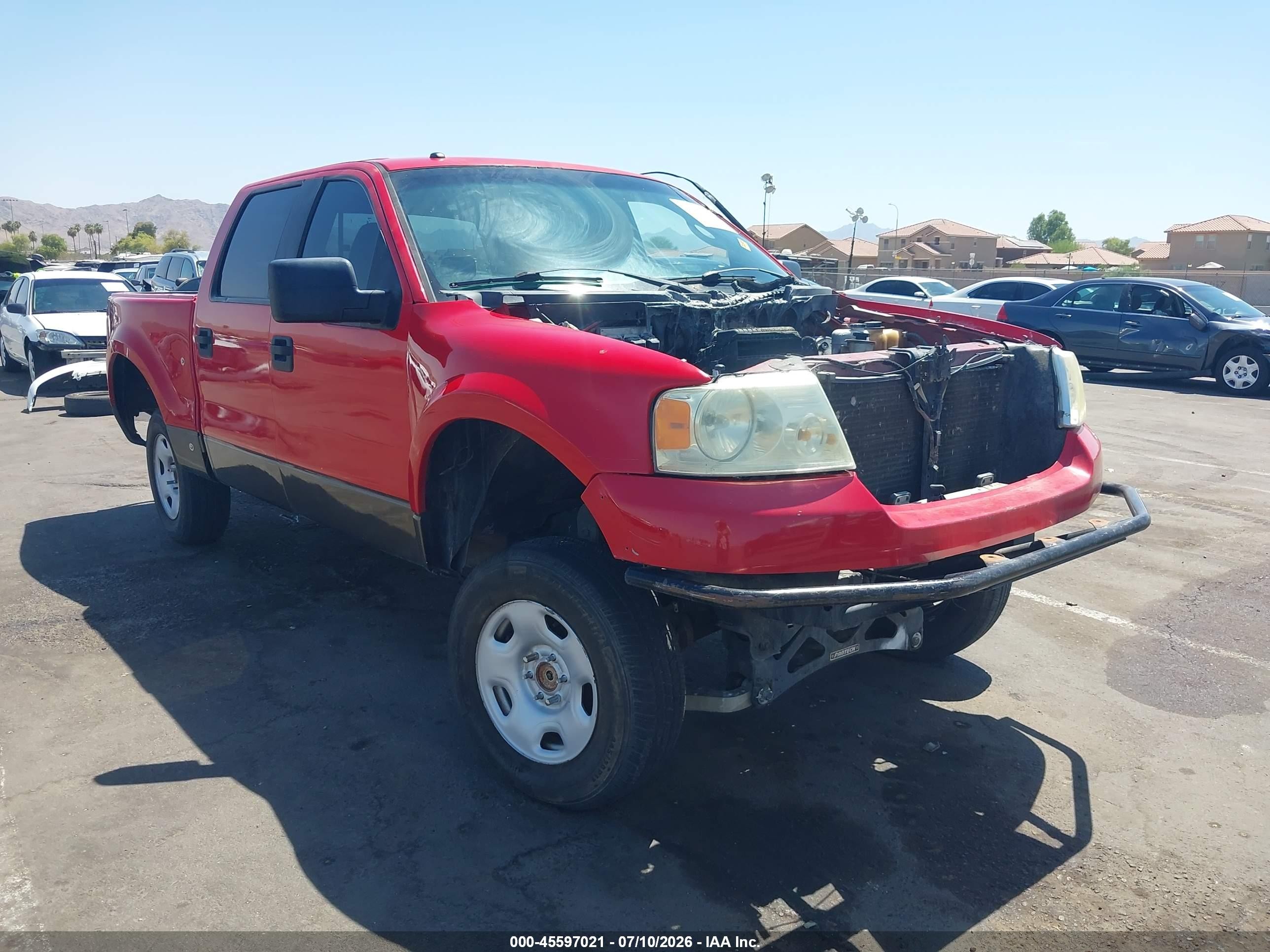 2007 Ford F-150 Fx4/lariat/xlt Красный vin: 1FTPW14587KC77714