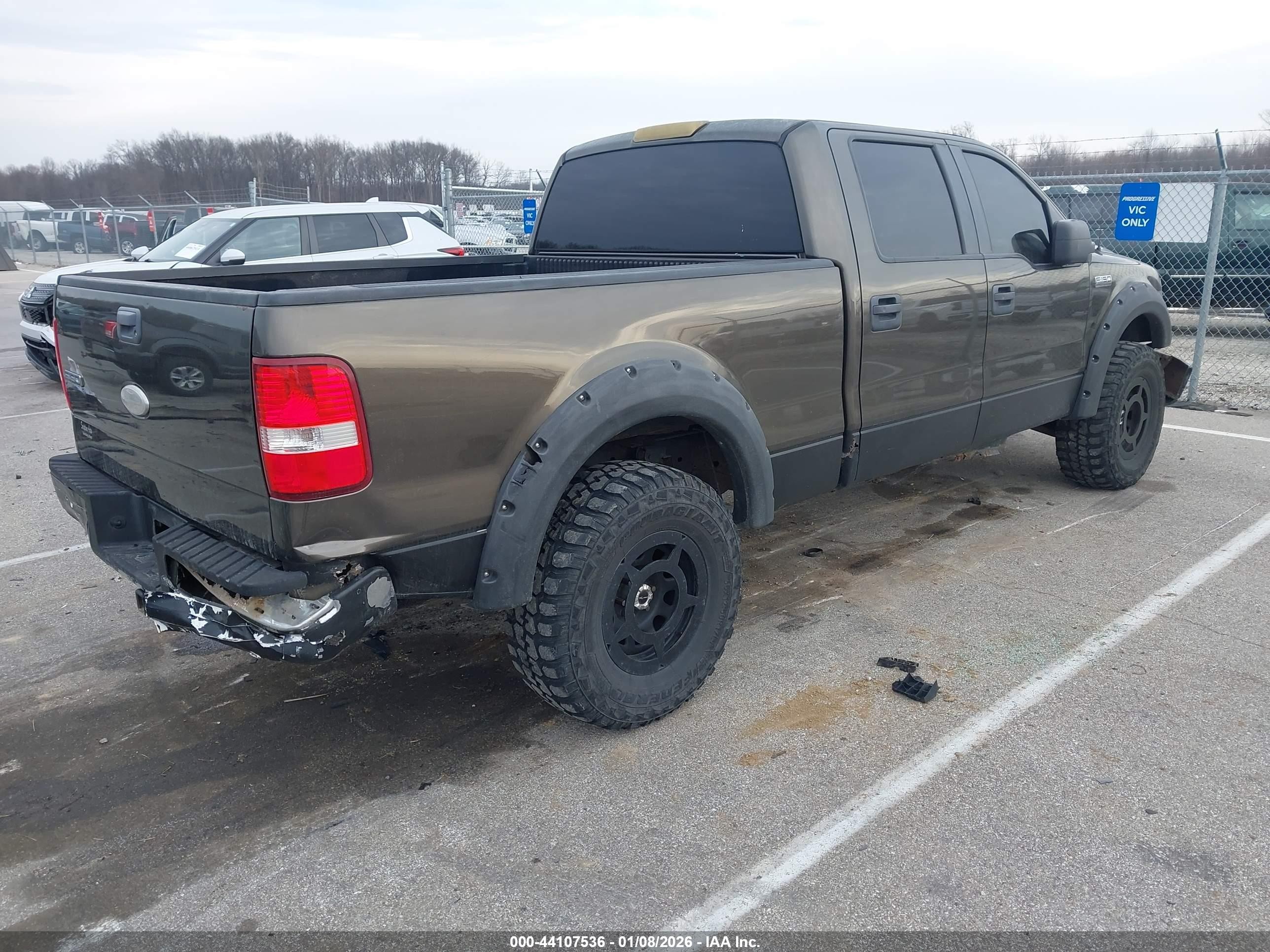 2008 Ford F-150 60th Anniversary/fx4/king Ranch/lariat/limited/xlt Gray vin: 1FTPW14588FA00233
