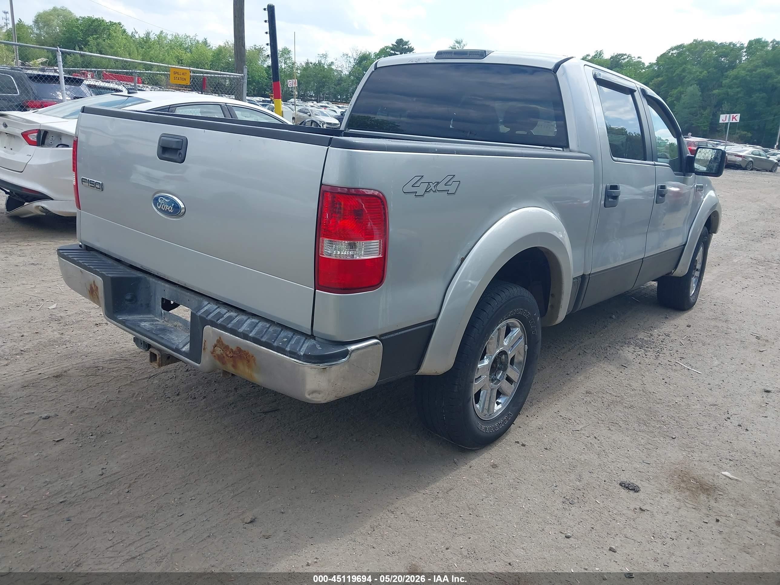 2008 Ford F-150 60th Anniversary/fx4/king Ranch/lariat/limited/xlt Silver vin: 1FTPW14588FA76874