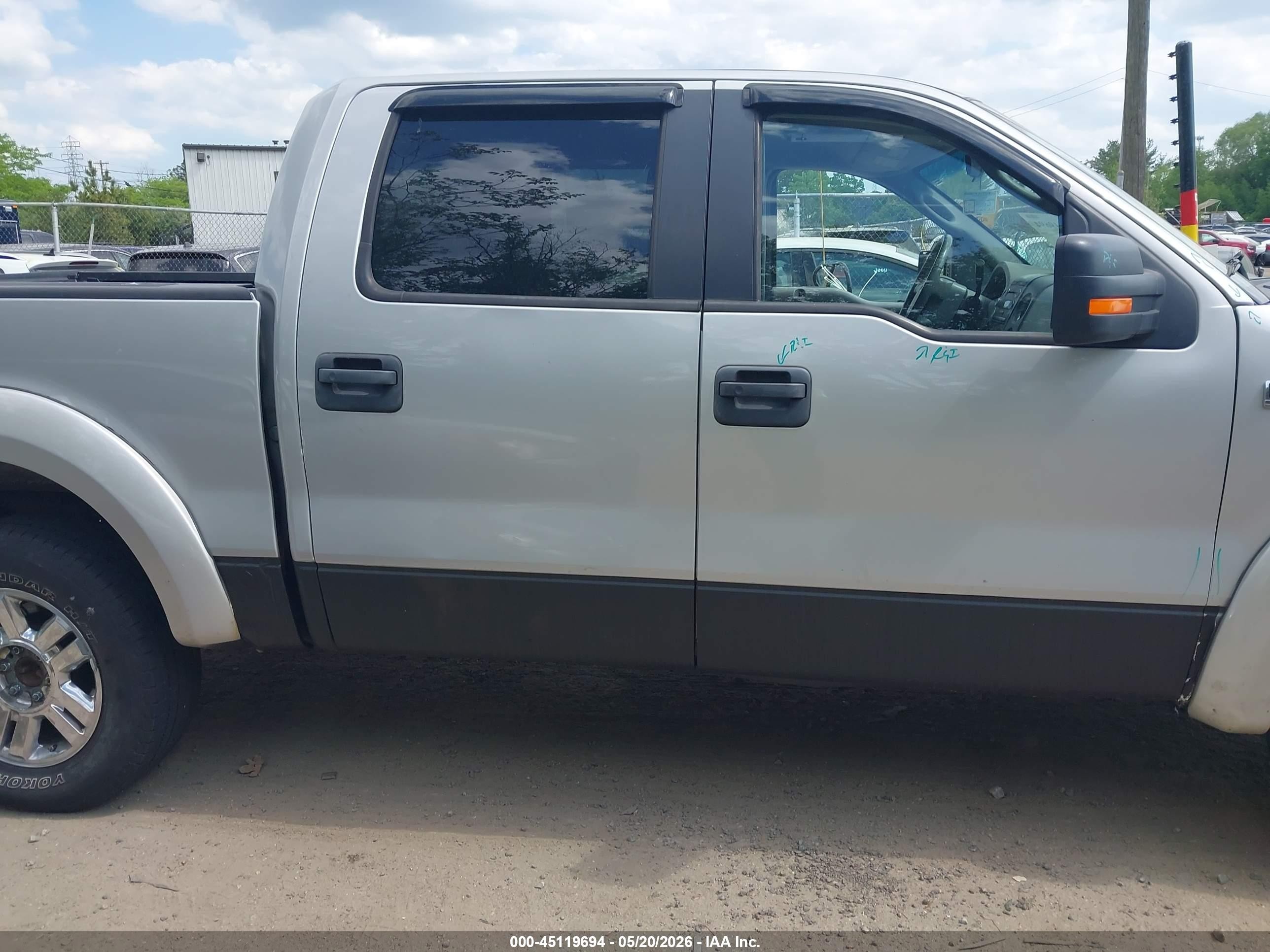 2008 Ford F-150 60th Anniversary/fx4/king Ranch/lariat/limited/xlt Silver vin: 1FTPW14588FA76874