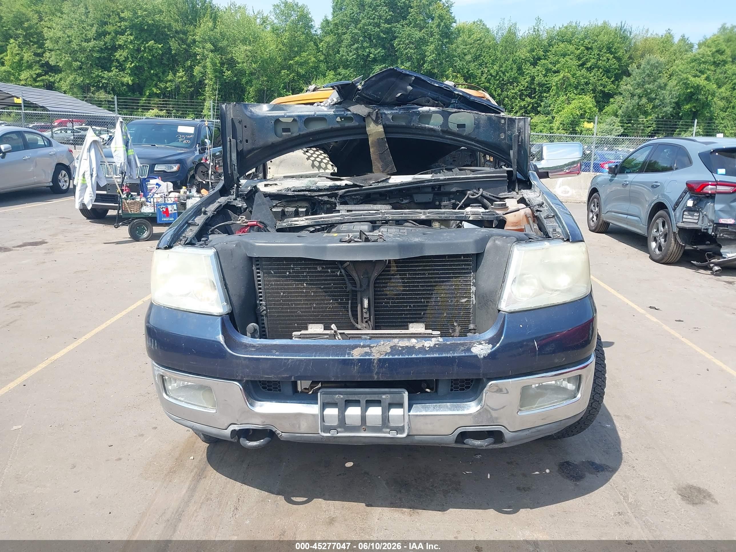 2004 Ford F-150 Fx4/lariat/xlt Blue vin: 1FTPW14594KA84449
