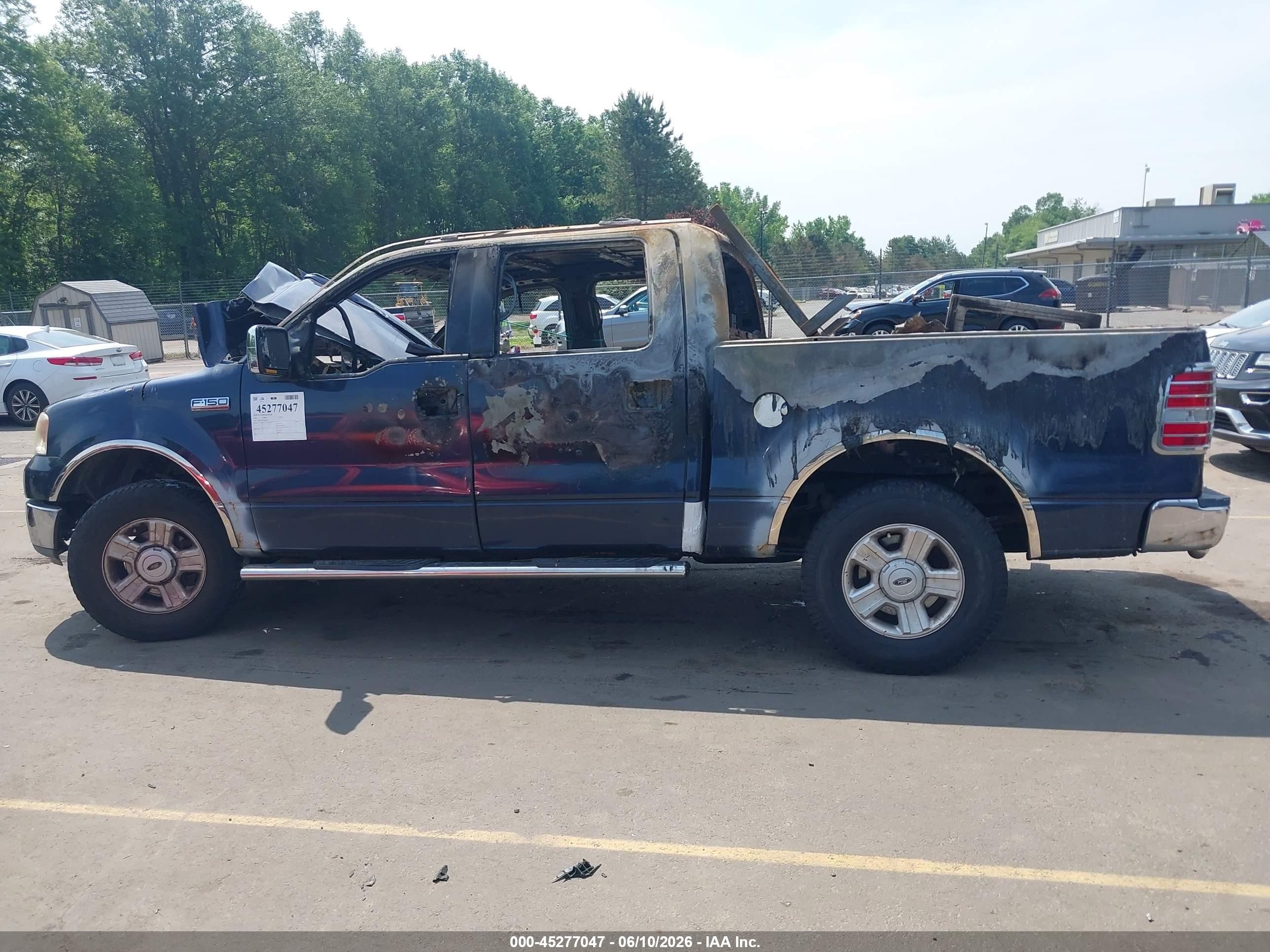 2004 Ford F-150 Fx4/lariat/xlt Blue vin: 1FTPW14594KA84449