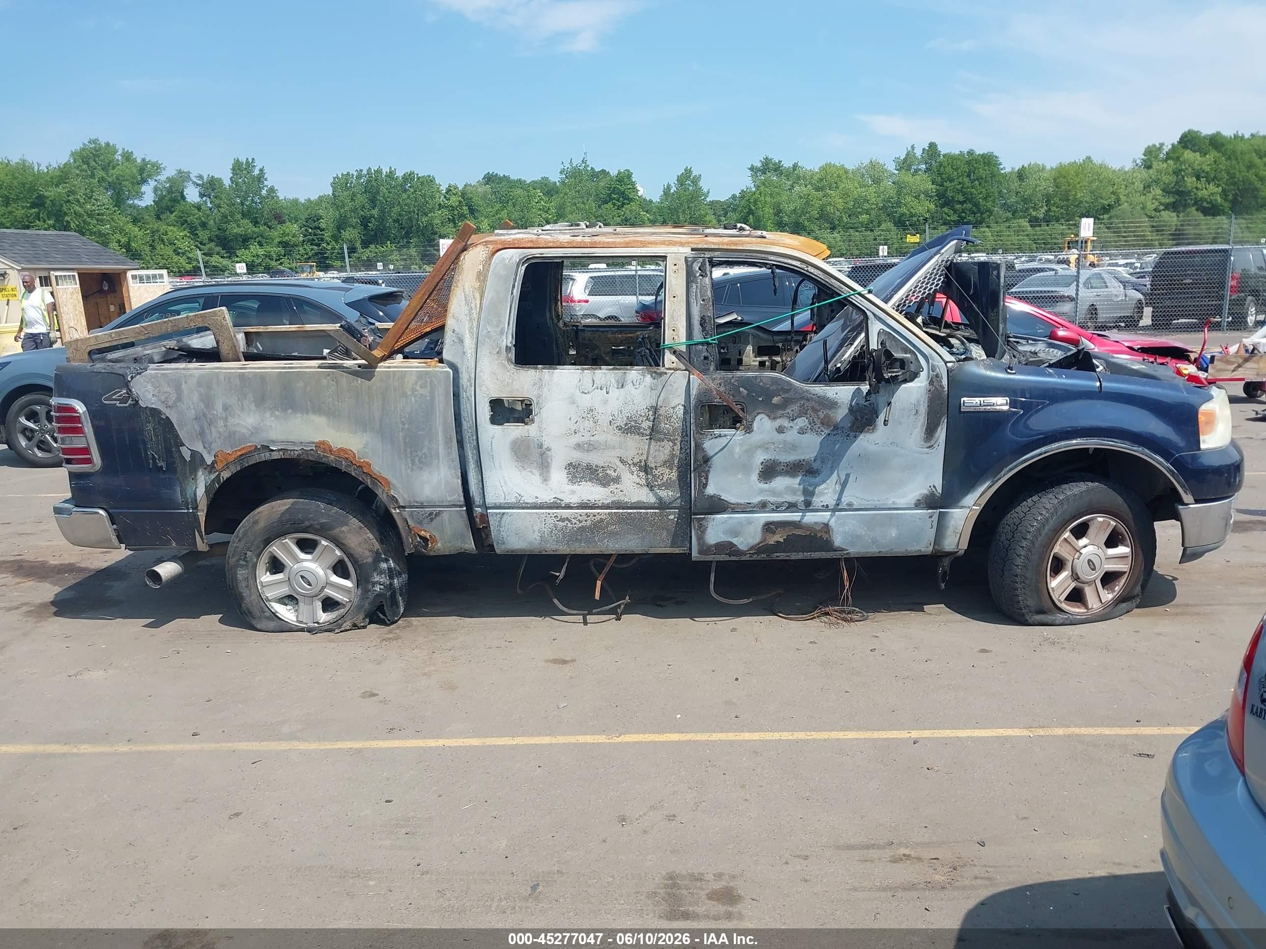 2004 Ford F-150 Fx4/lariat/xlt Blue vin: 1FTPW14594KA84449