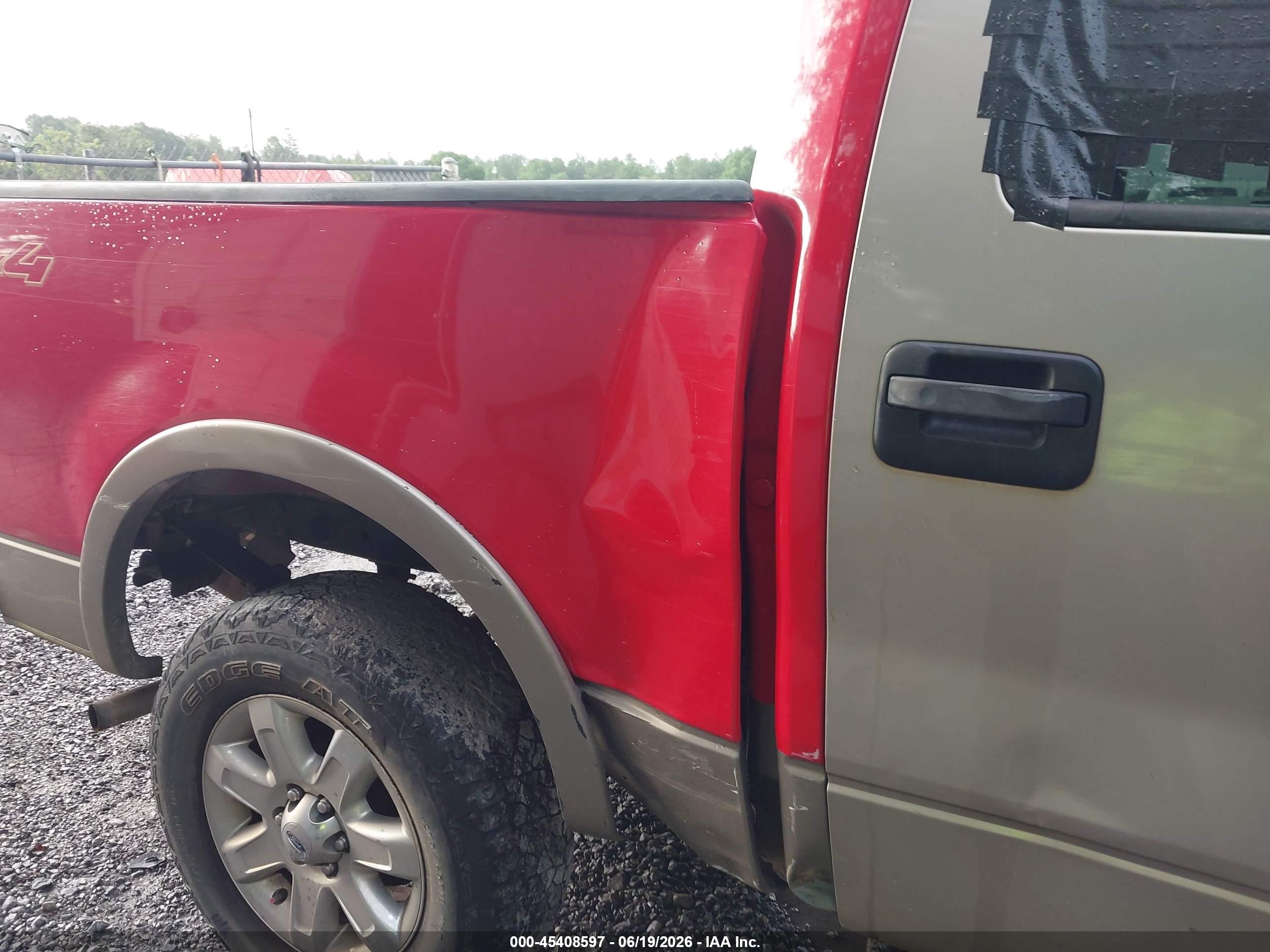 2004 Ford F-150 Fx4/lariat/xlt Red vin: 1FTPW14594KB00536