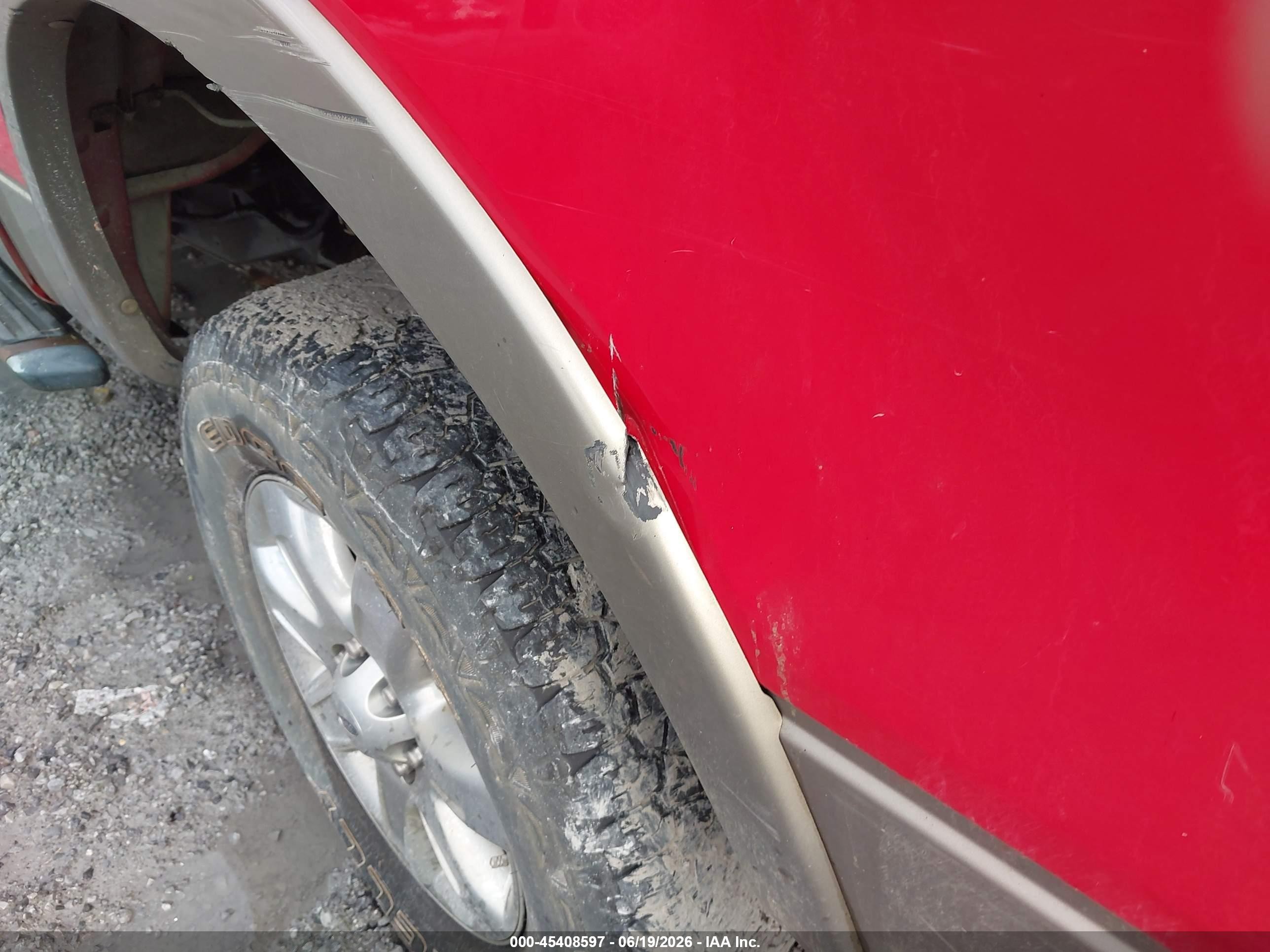 2004 Ford F-150 Fx4/lariat/xlt Red vin: 1FTPW14594KB00536