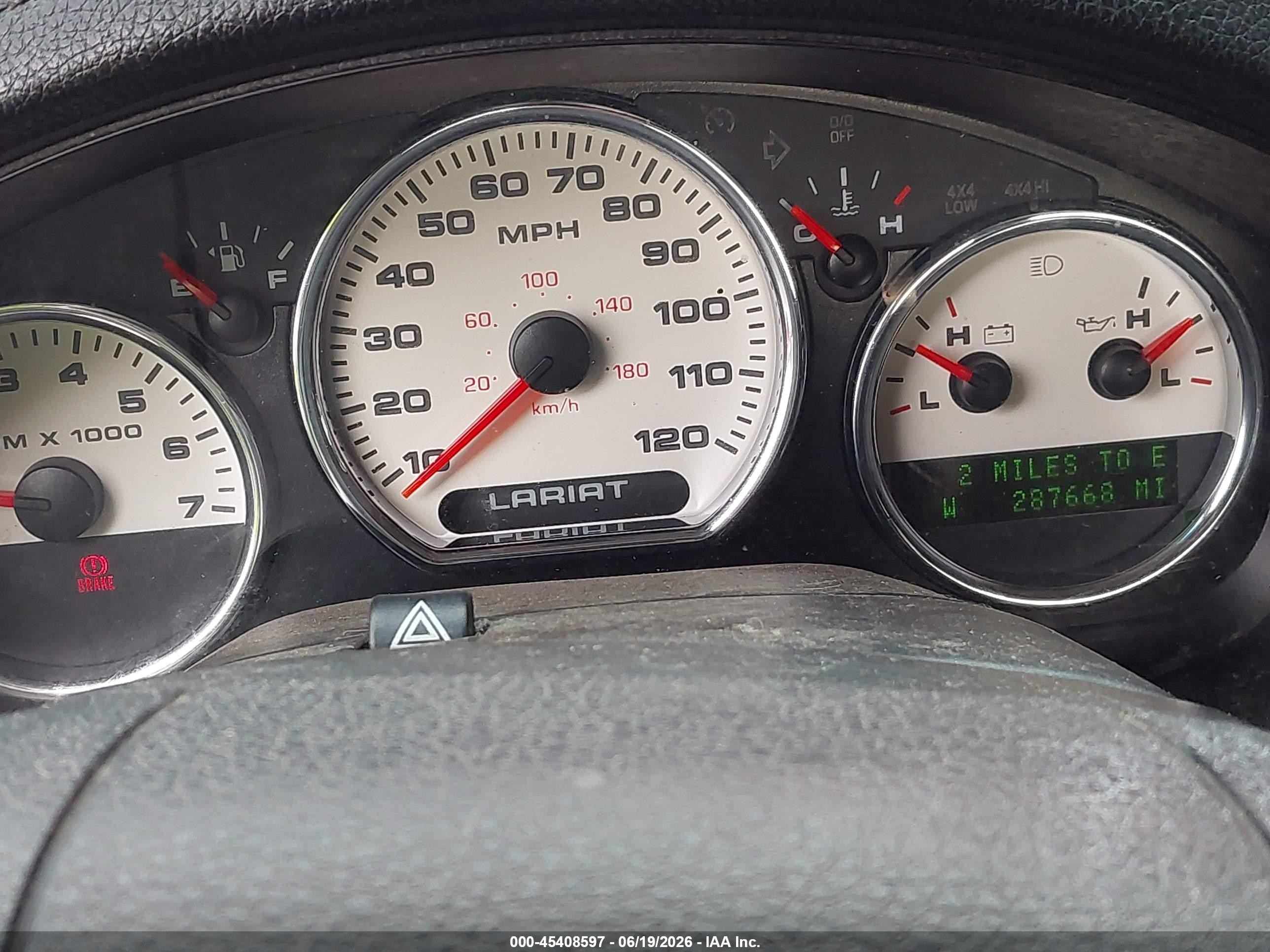 2004 Ford F-150 Fx4/lariat/xlt Red vin: 1FTPW14594KB00536