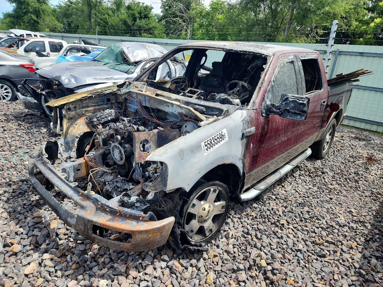 2004 Ford F150 Supercrew Бордовый vin: 1FTPW14594KB76905
