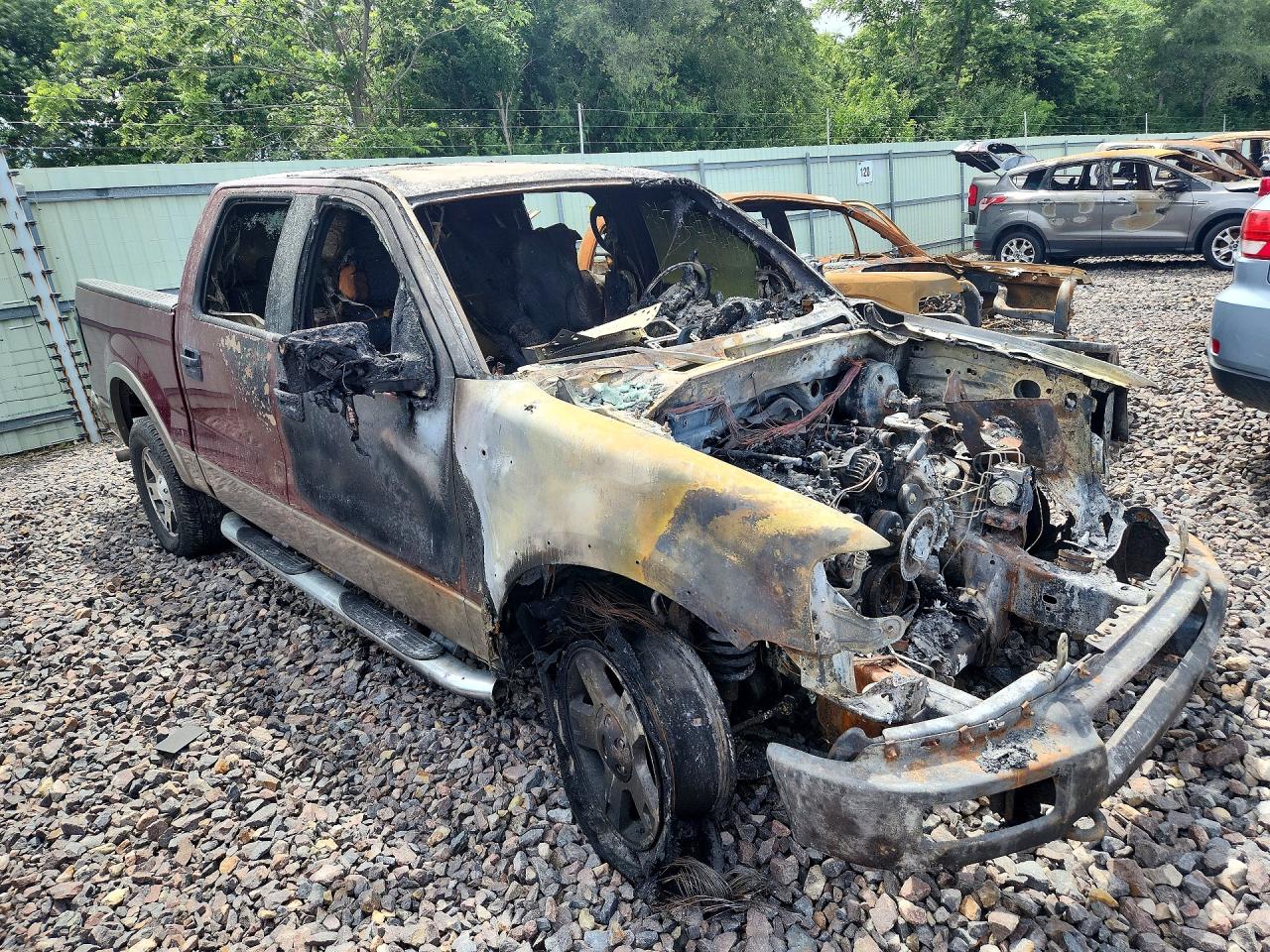 2004 Ford F150 Supercrew Бордовый vin: 1FTPW14594KB76905