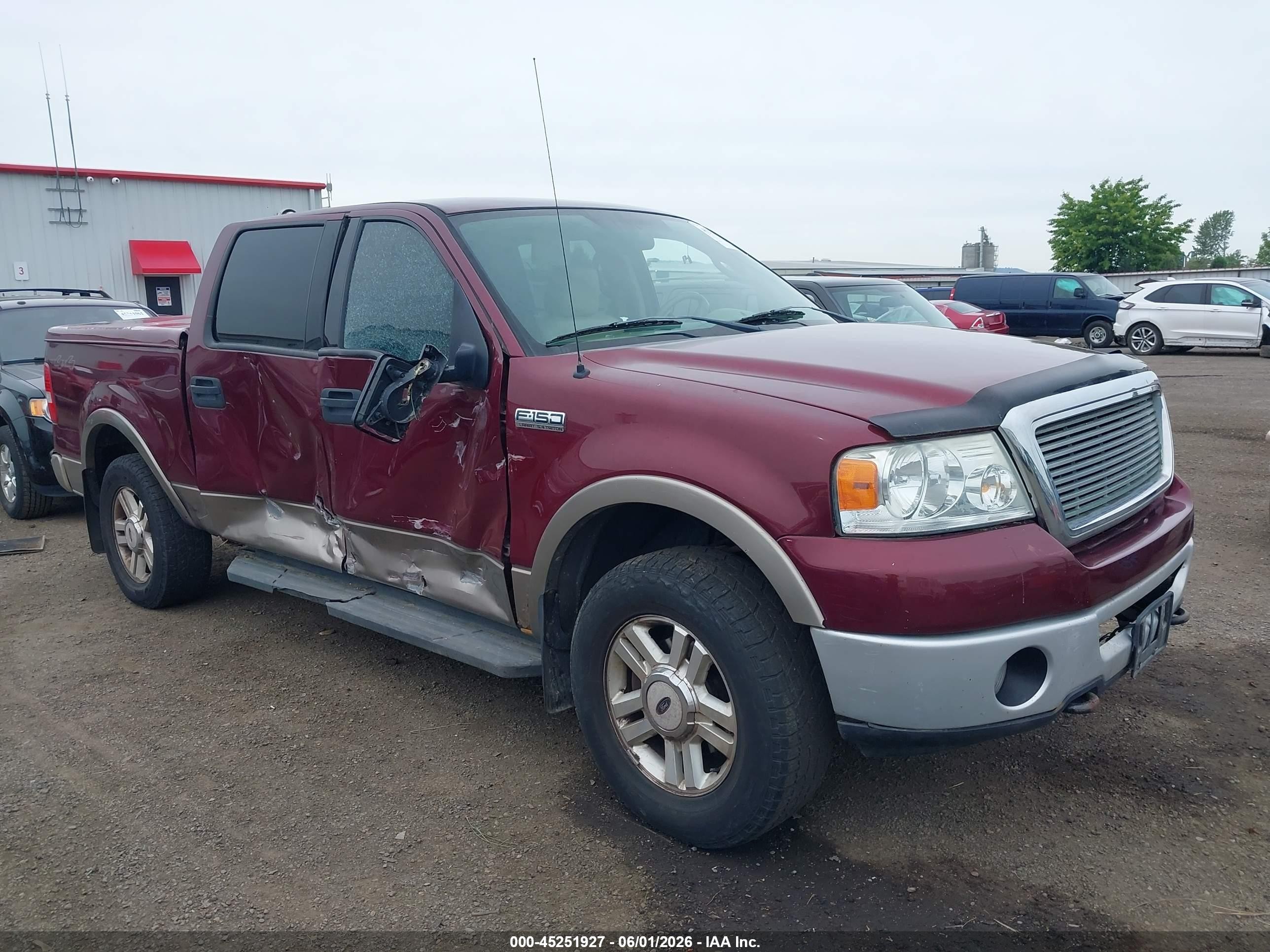 2004 Ford F-150 Fx4/lariat/xlt Burgundy vin: 1FTPW14594KC29019