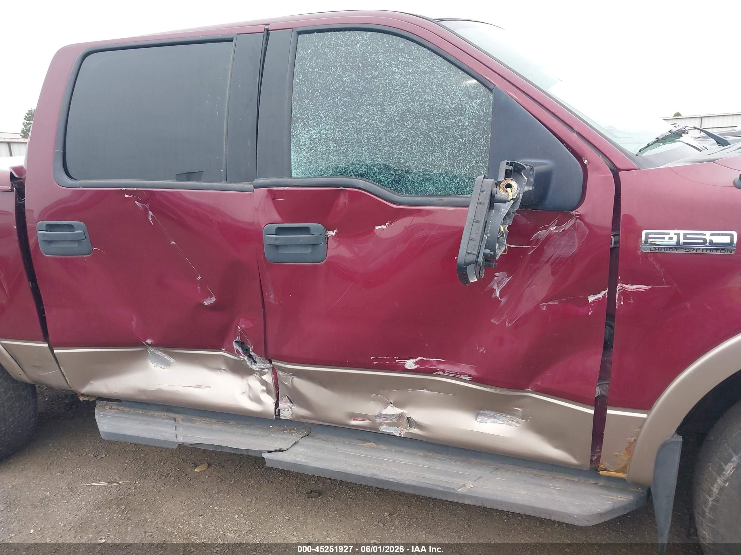 2004 Ford F-150 Fx4/lariat/xlt Burgundy vin: 1FTPW14594KC29019