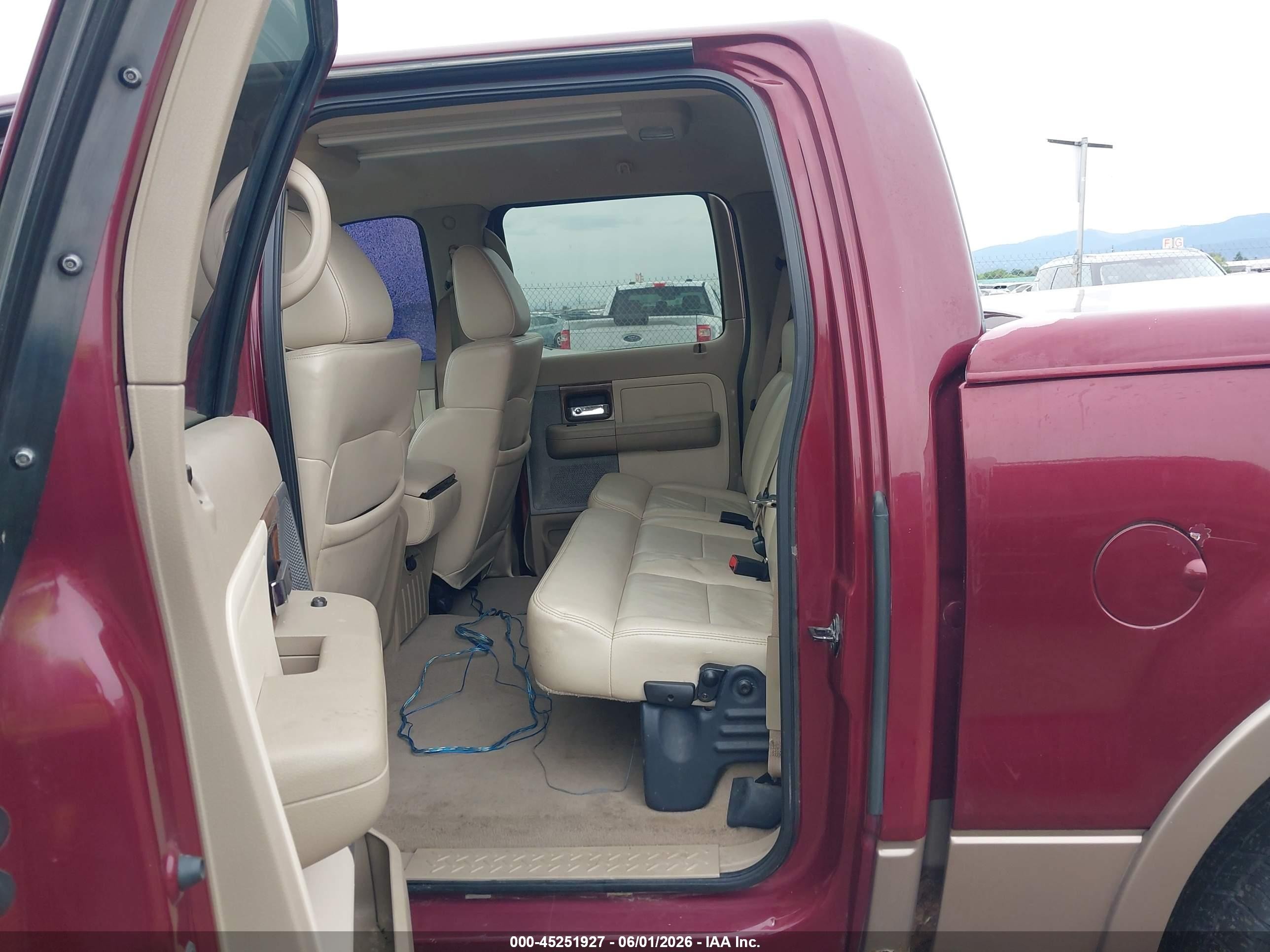 2004 Ford F-150 Fx4/lariat/xlt Burgundy vin: 1FTPW14594KC29019