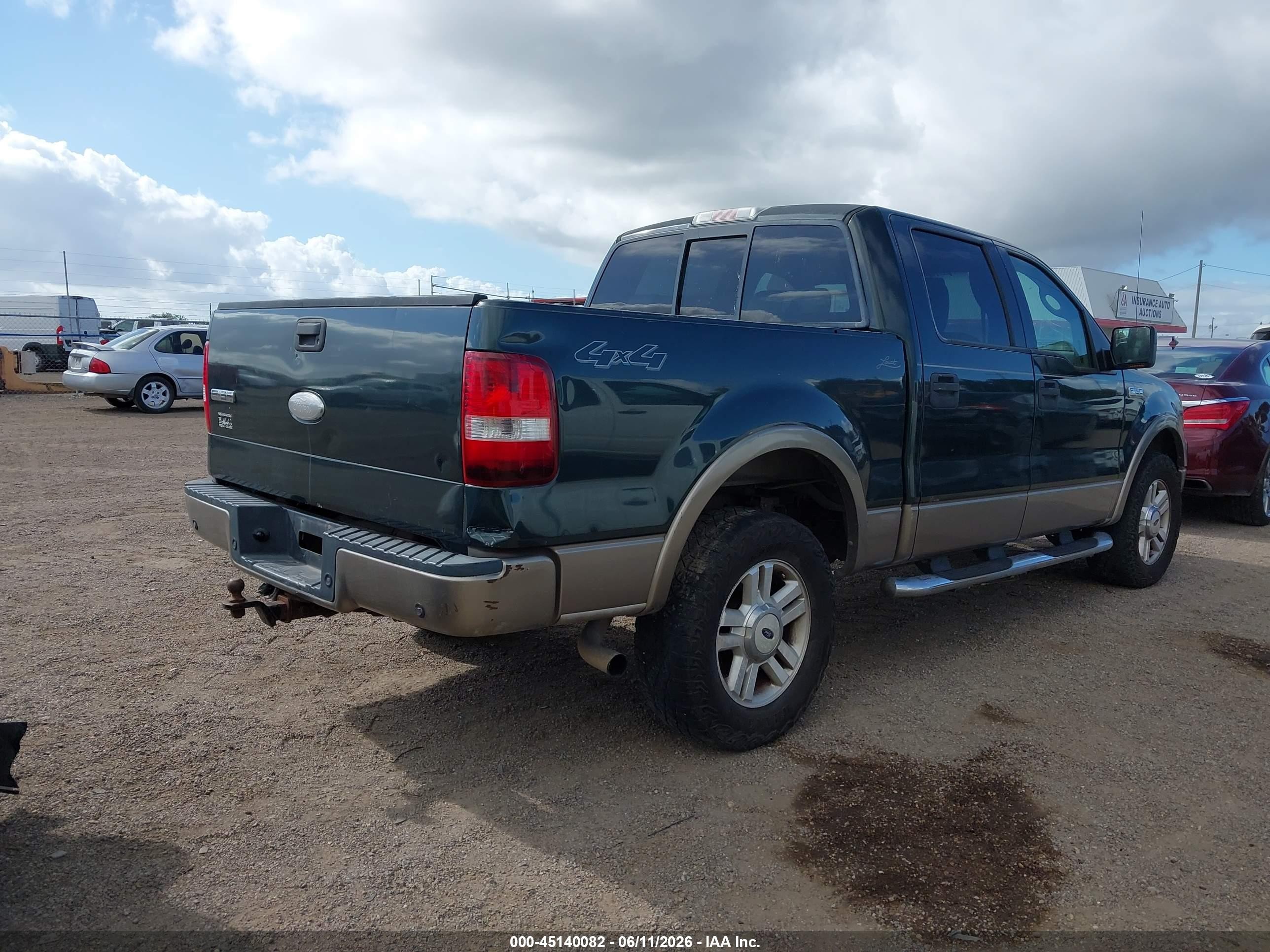 2004 Ford F-150 Fx4/lariat/xlt Green vin: 1FTPW14594KD30660