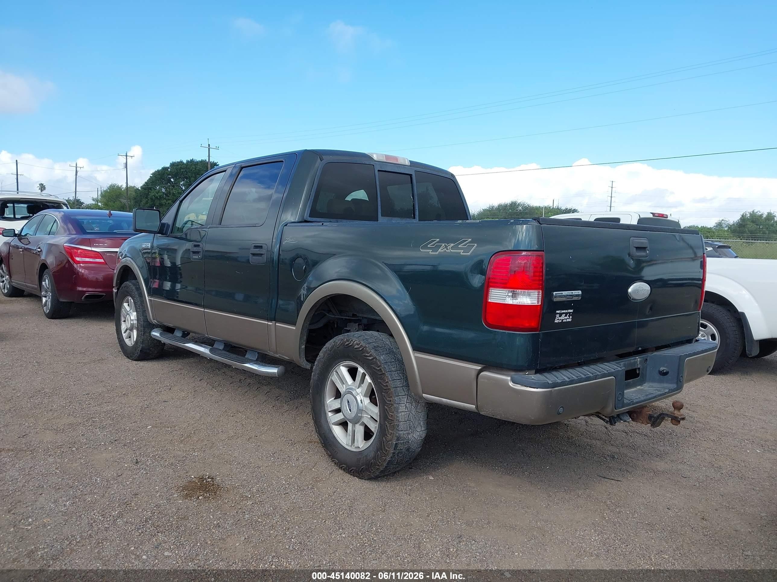 2004 Ford F-150 Fx4/lariat/xlt Green vin: 1FTPW14594KD30660