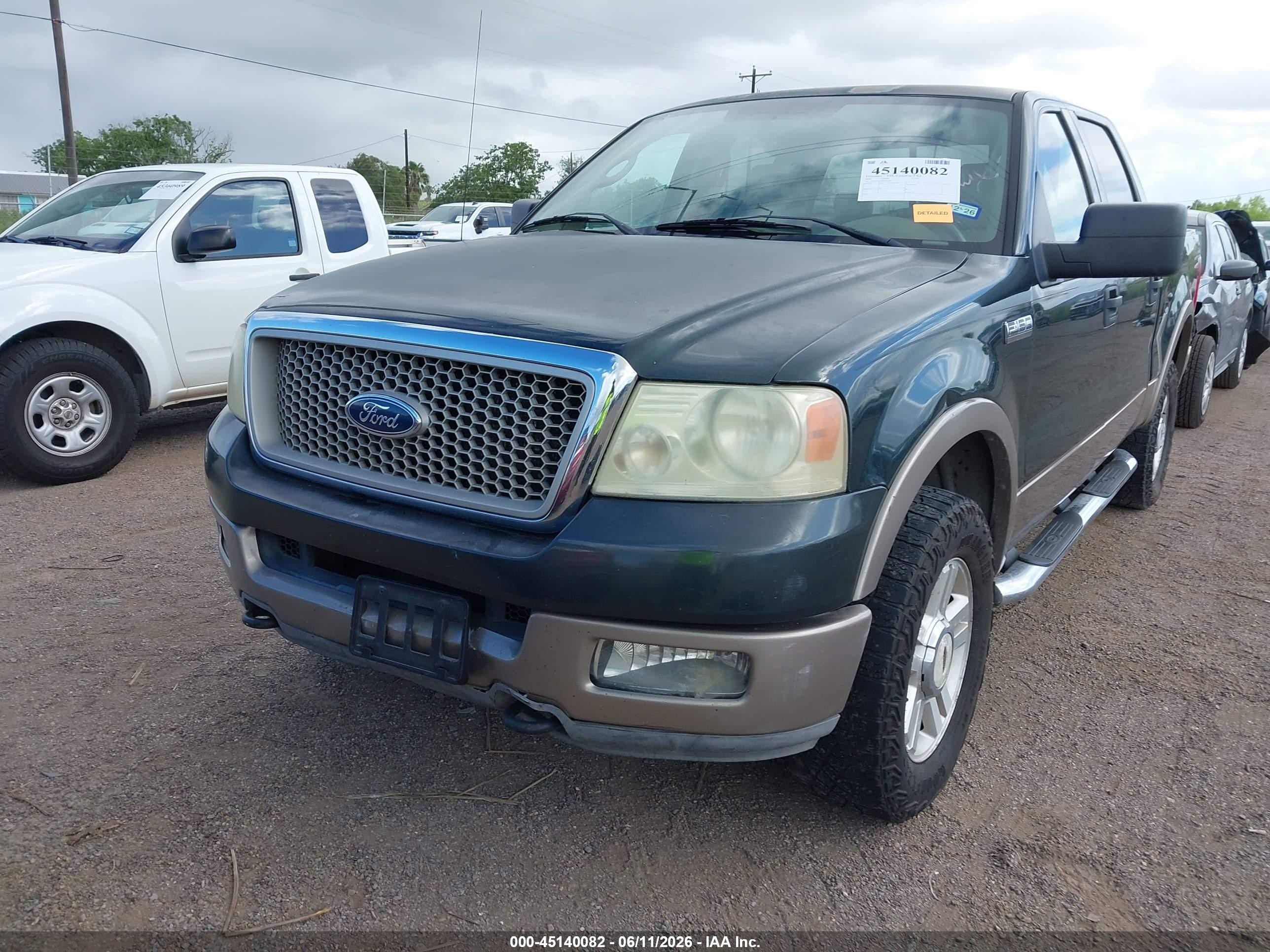 2004 Ford F-150 Fx4/lariat/xlt Green vin: 1FTPW14594KD30660