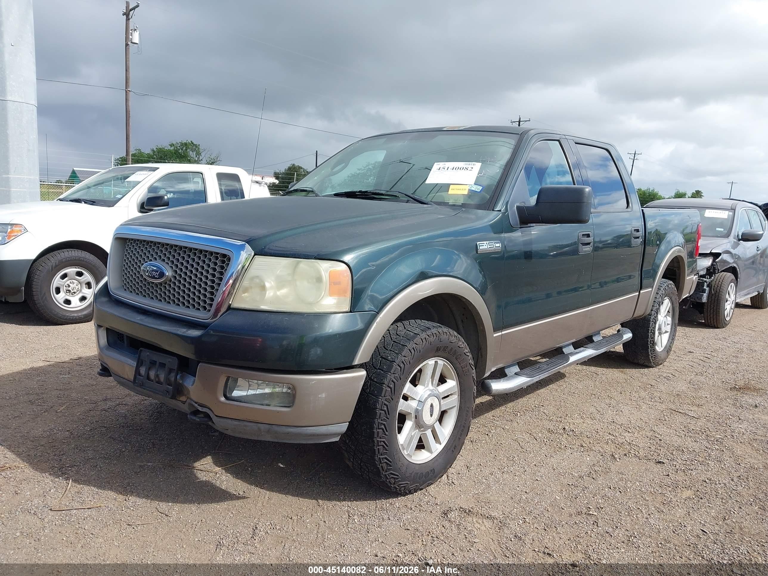 2004 Ford F-150 Fx4/lariat/xlt Green vin: 1FTPW14594KD30660