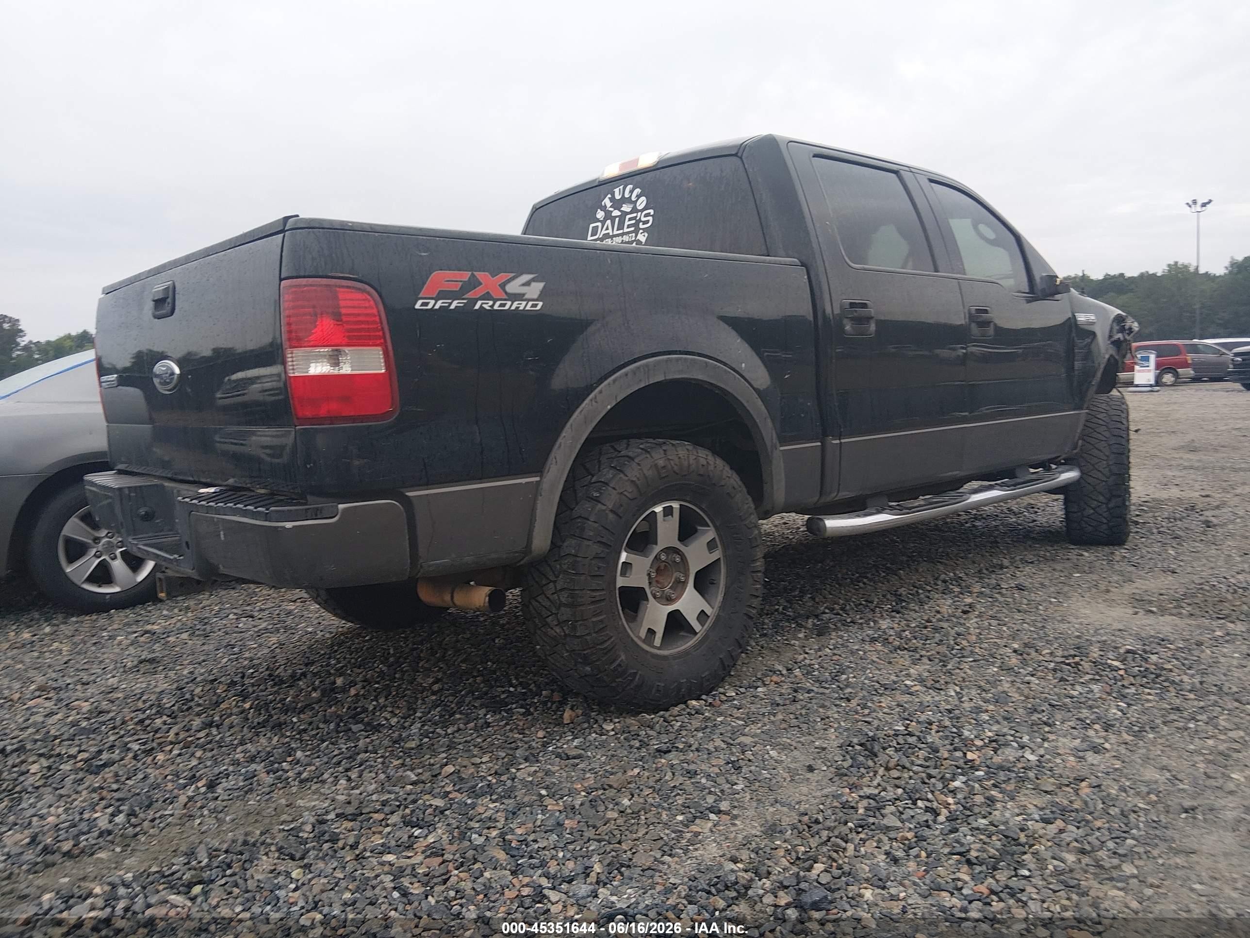 2004 Ford F-150 Fx4/lariat/xlt Black vin: 1FTPW14594KD38905