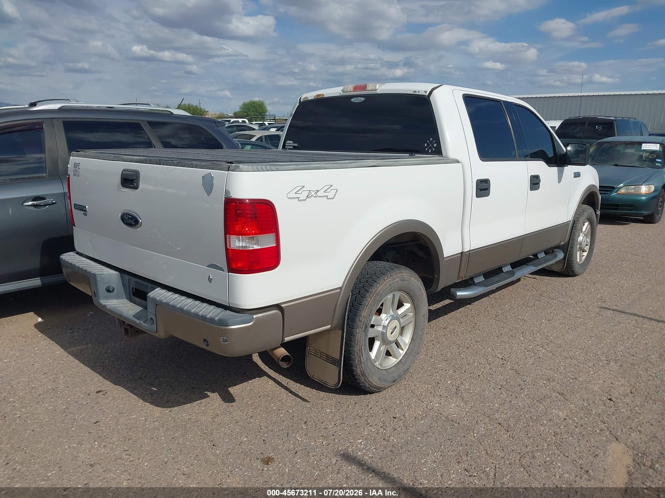2004 Ford F-150 Fx4/lariat/xlt Белый vin: 1FTPW14594KD67322