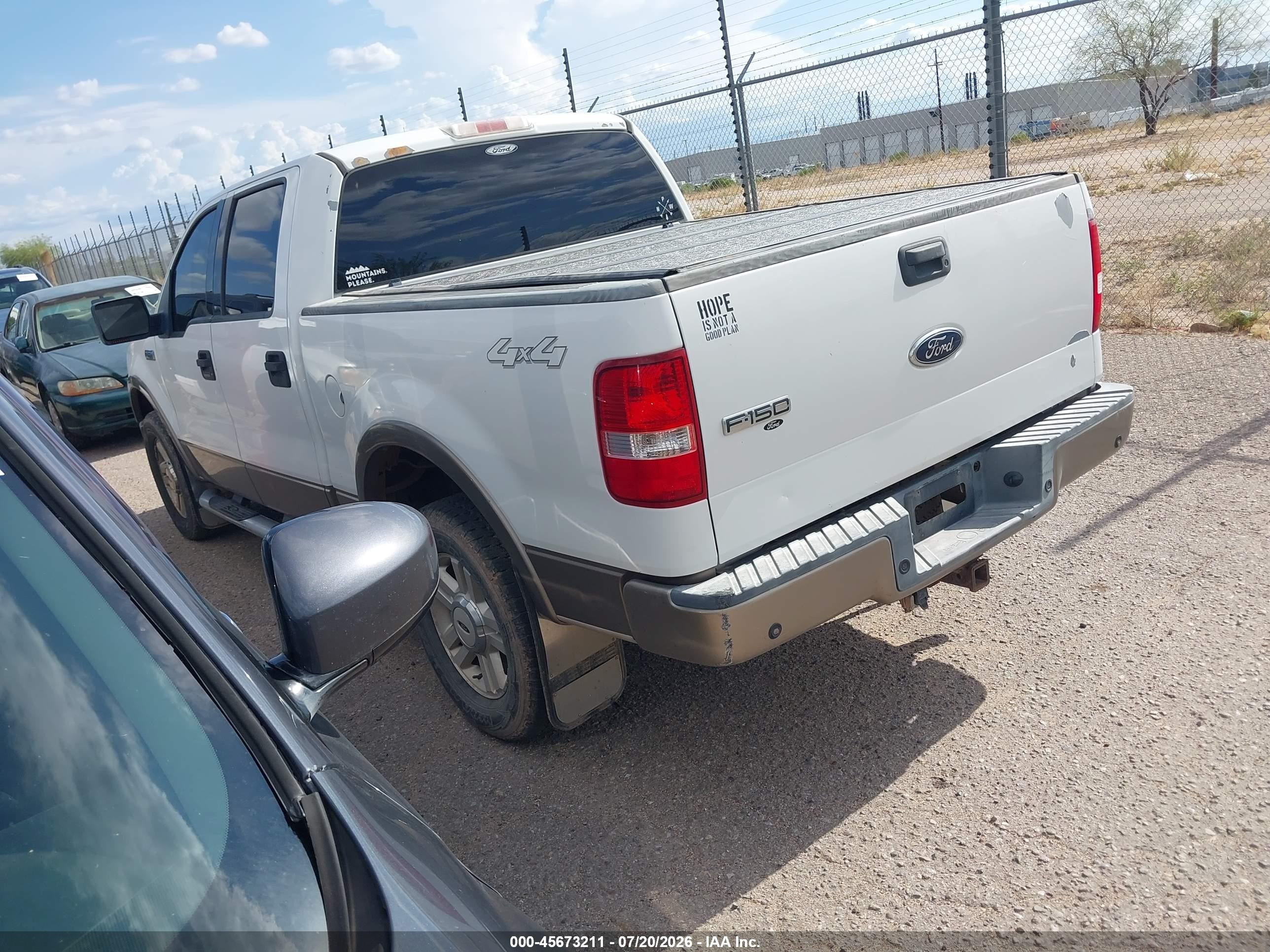 2004 Ford F-150 Fx4/lariat/xlt Белый vin: 1FTPW14594KD67322