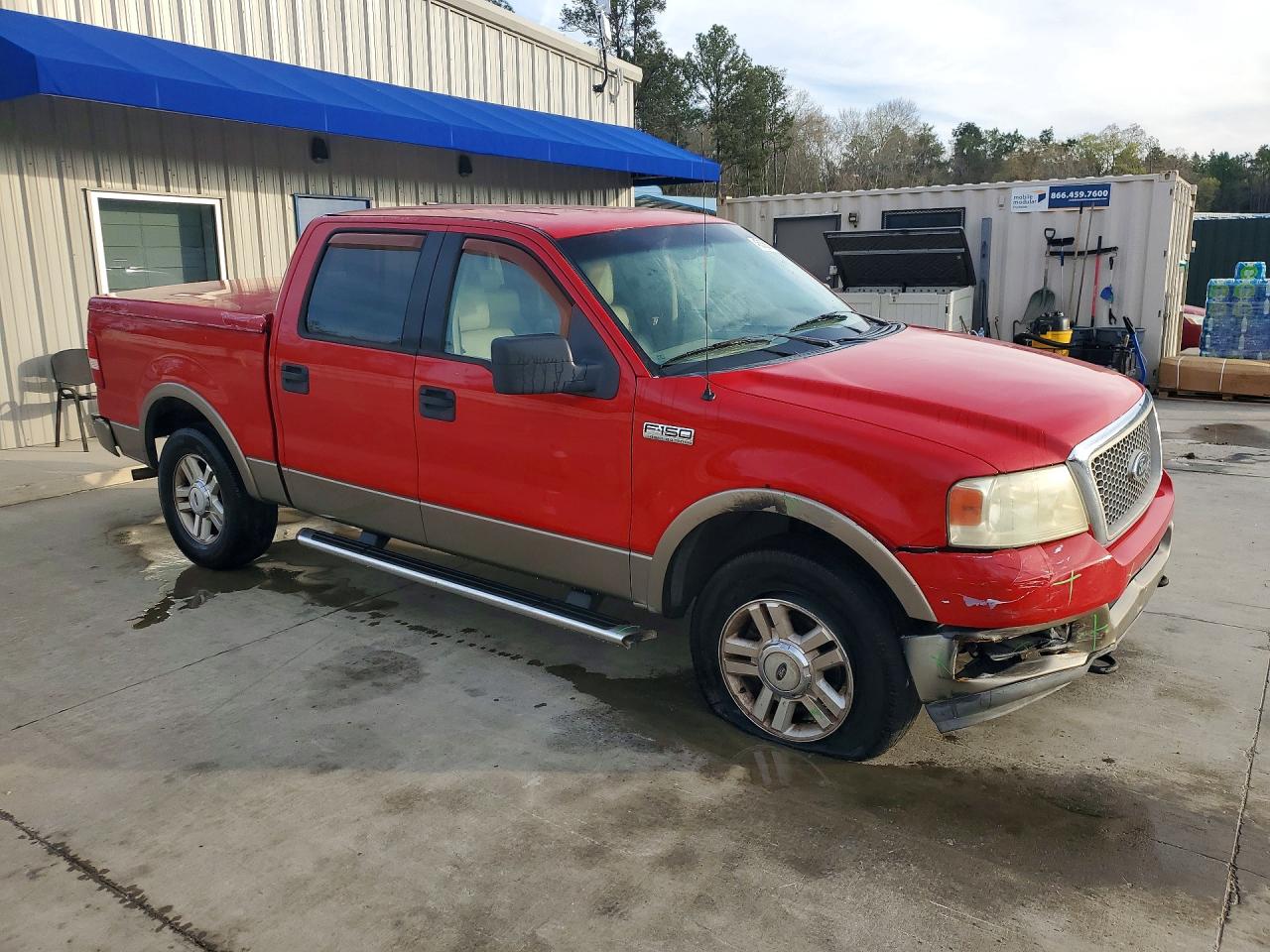 2004 Ford F150 Supercrew Red vin: 1FTPW14594KD74822