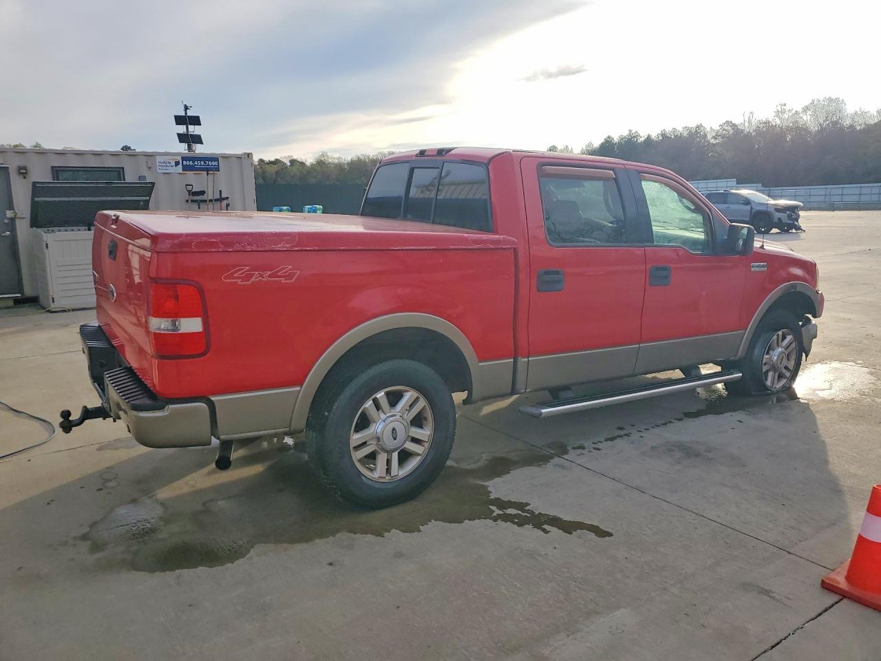 2004 Ford F150 Supercrew Red vin: 1FTPW14594KD74822