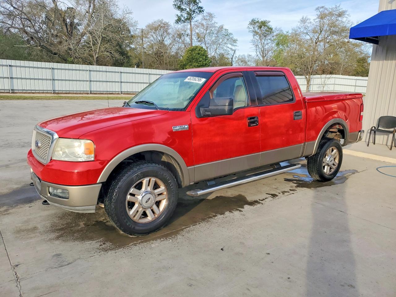 2004 Ford F150 Supercrew Red vin: 1FTPW14594KD74822