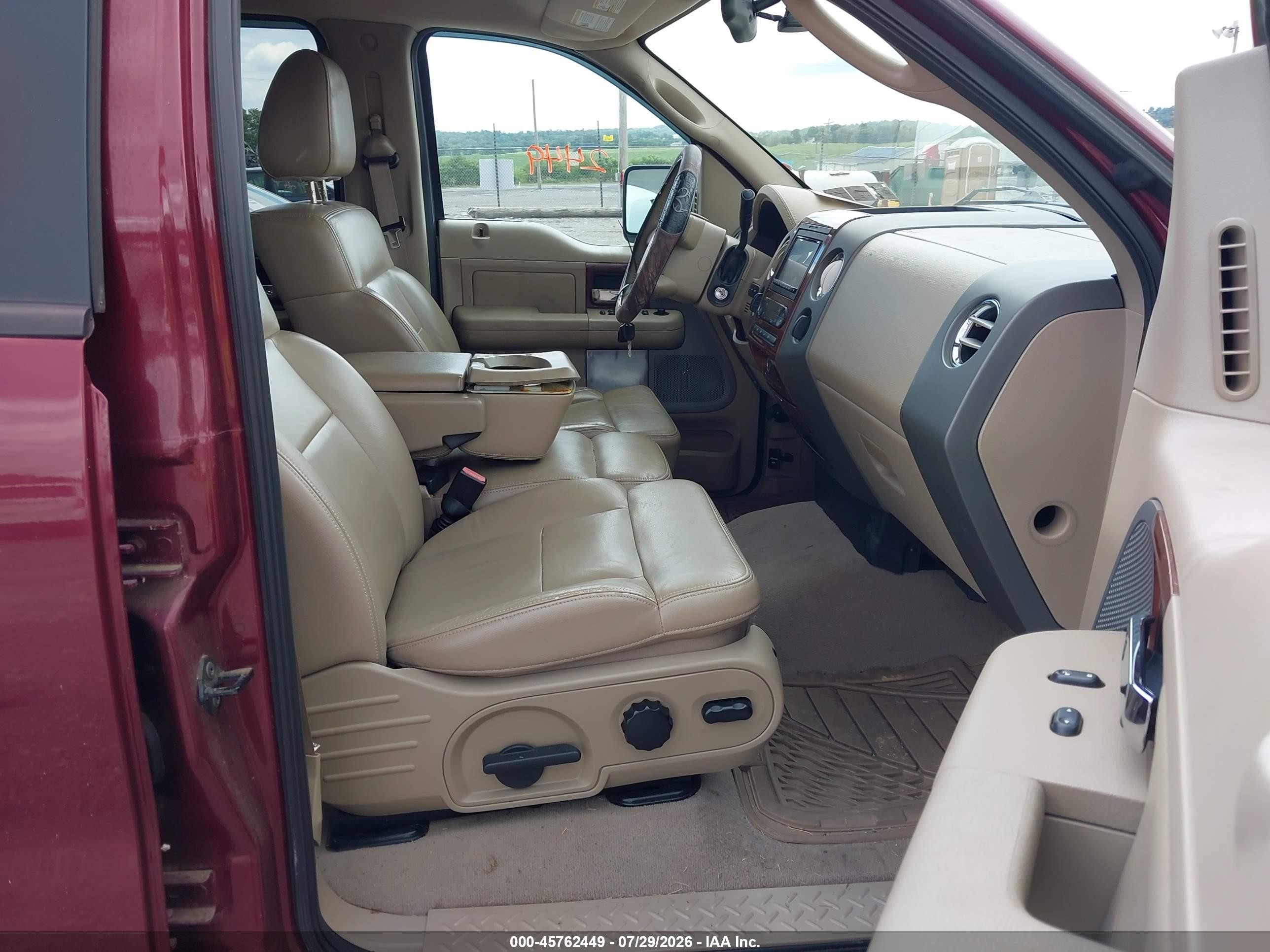 2005 Ford F-150 Fx4/lariat/xlt Maroon vin: 1FTPW14595FA53339